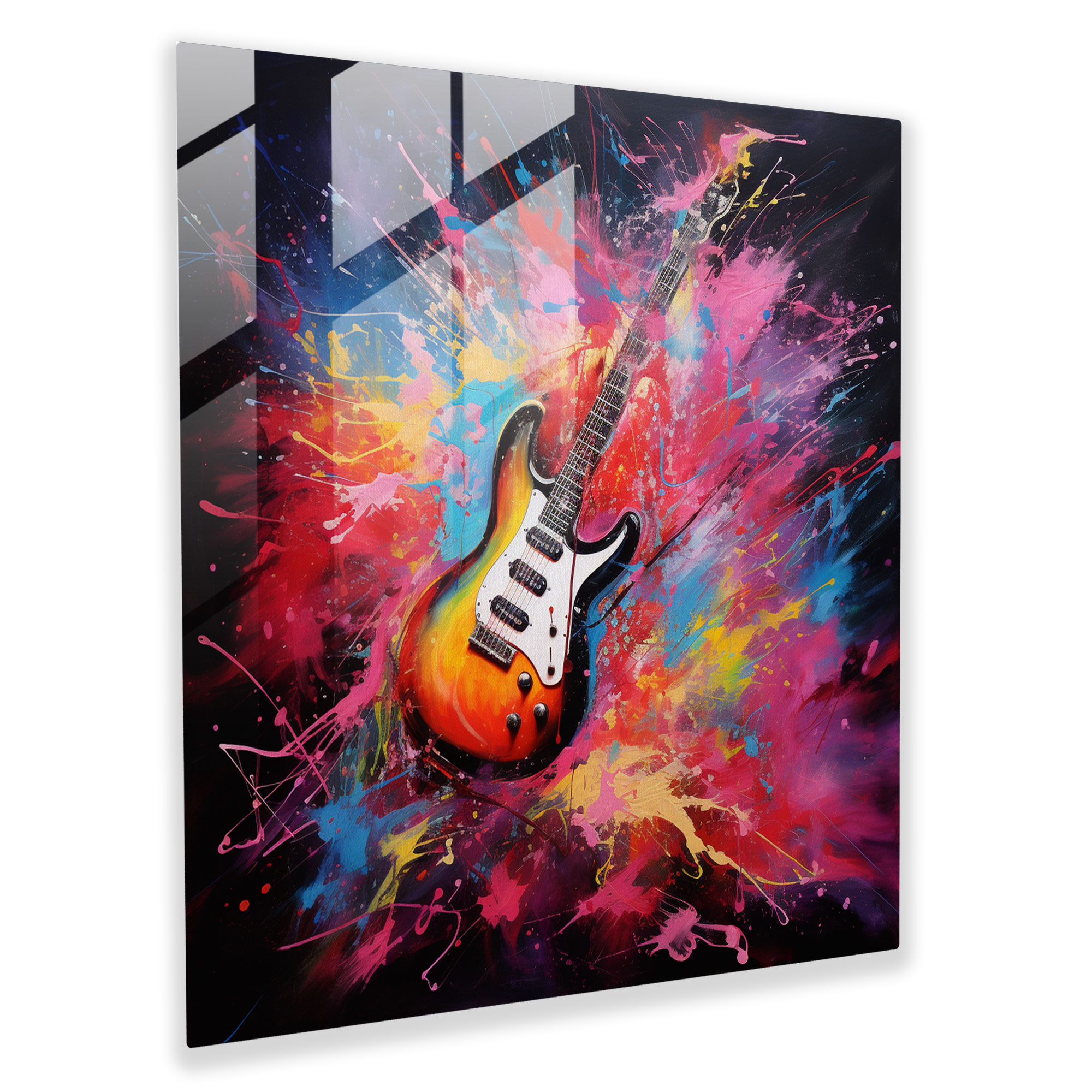 Metallica Fusion Cam Tablosu - Metallica Cam Sanatı Gitar Riffleri