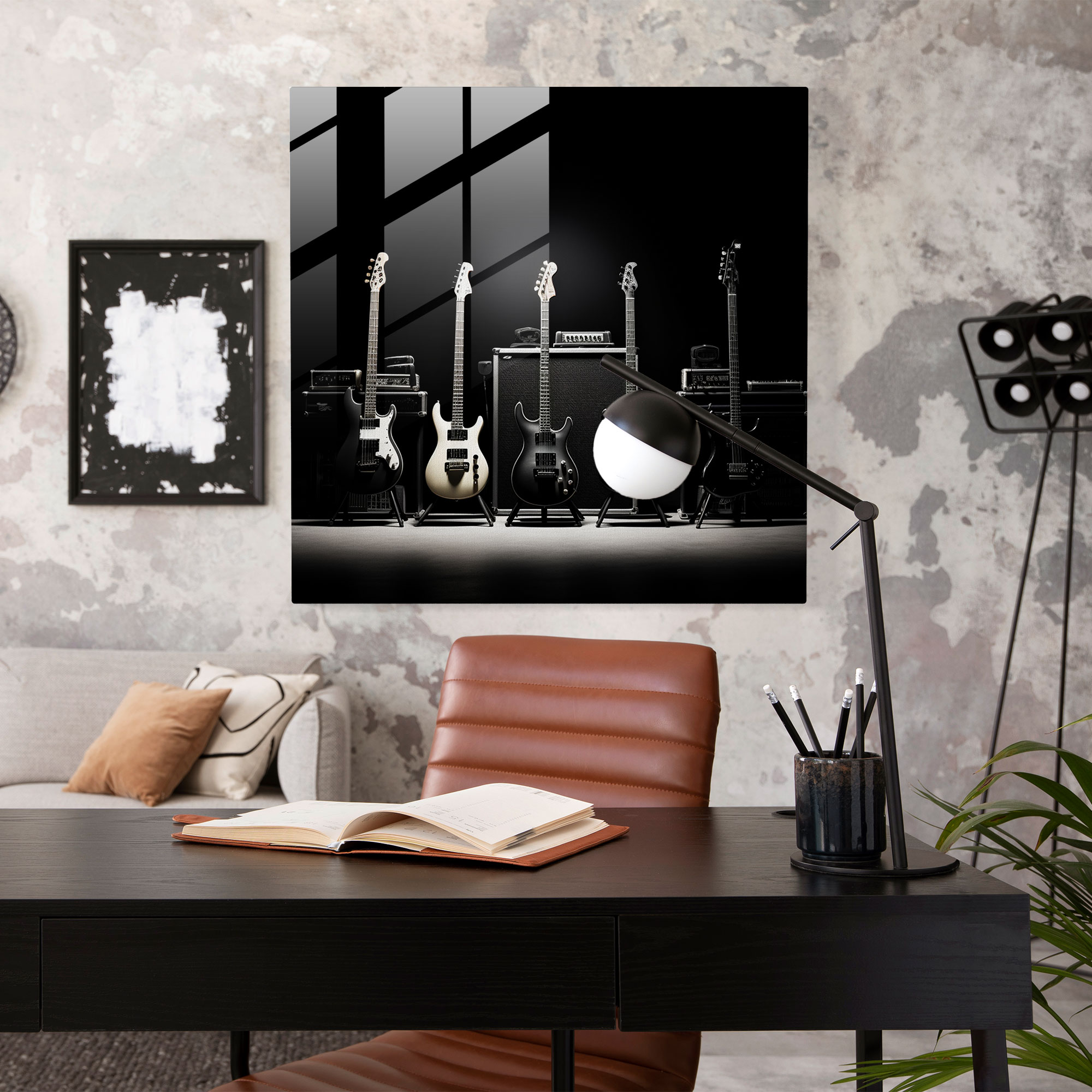 Metallica Instruments Glass Print - Metallica, Home Decoration, Glass Wall Art, Modern Art