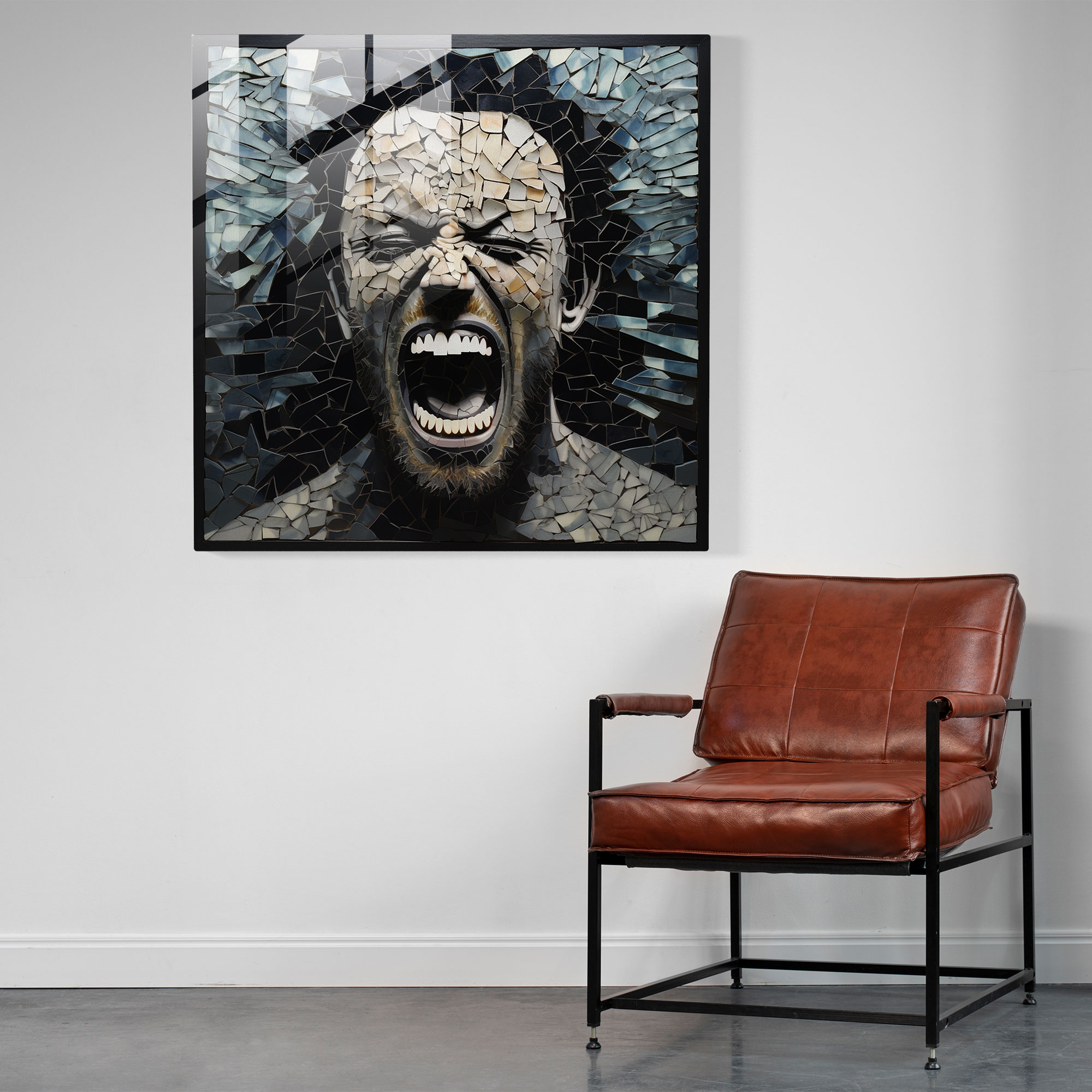 Metallica Shattered Glass Mosaic Print - Metallica, Glass Art, Shattered Glass, Wall Decoration