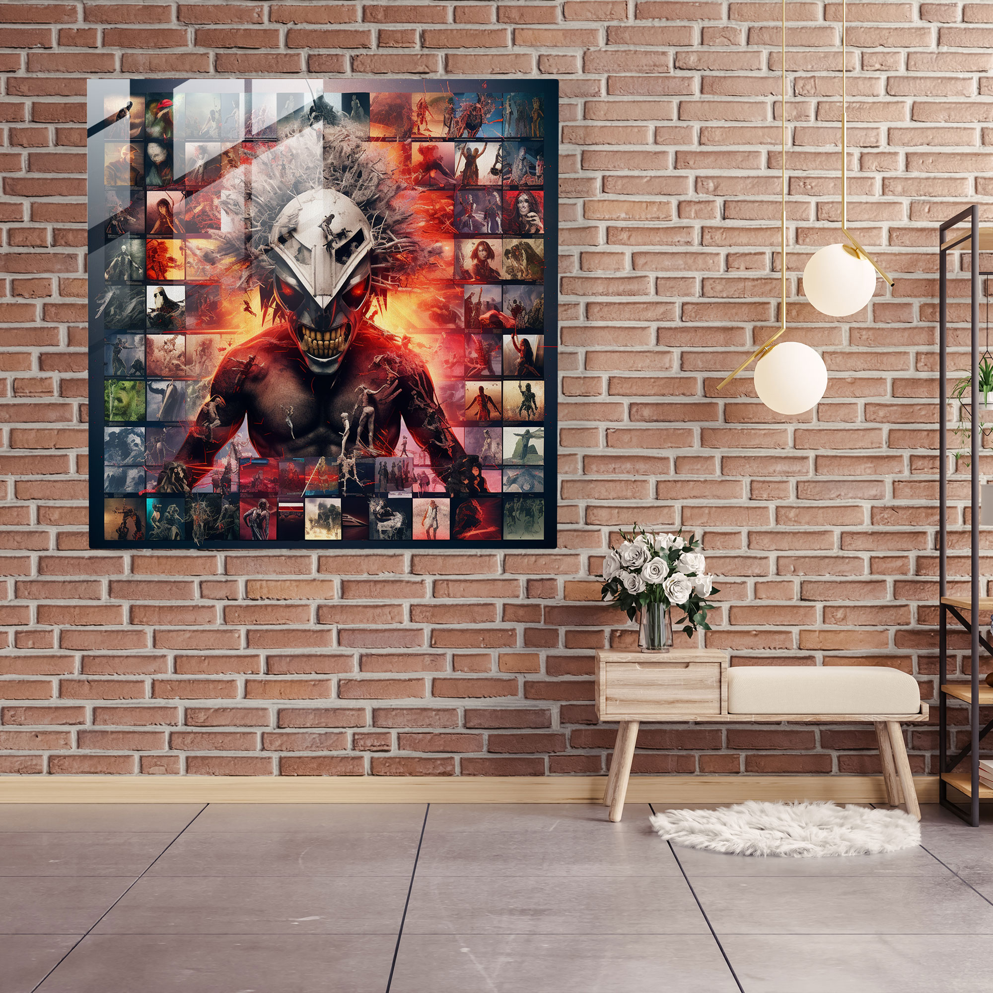 Metallica Album Covers Glass Collage - Metallica, Glass Art, Collage, Glass Wall Art