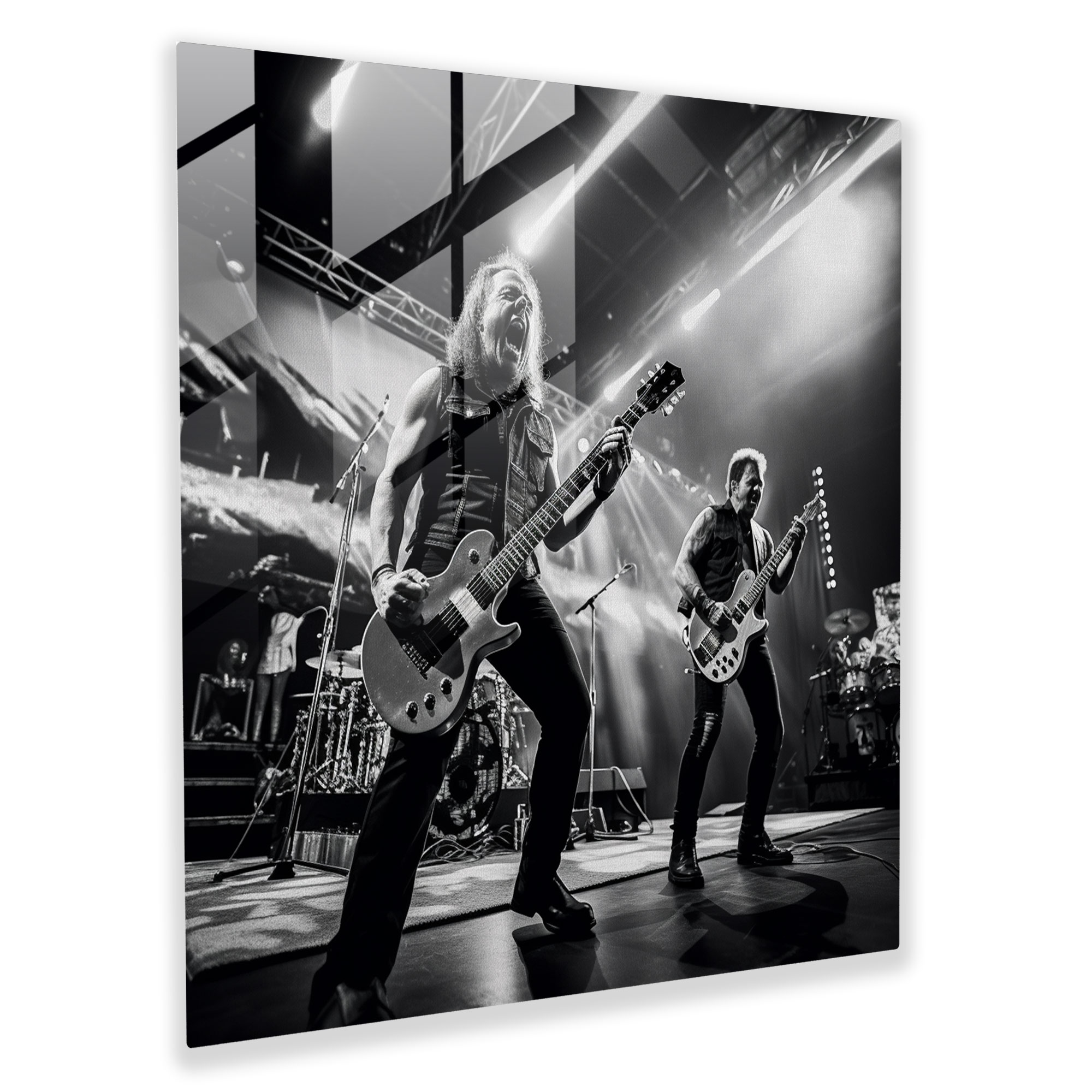Metallica Live Glass Print - Metallica, Glass Print, Metallica, Glass Wall Art