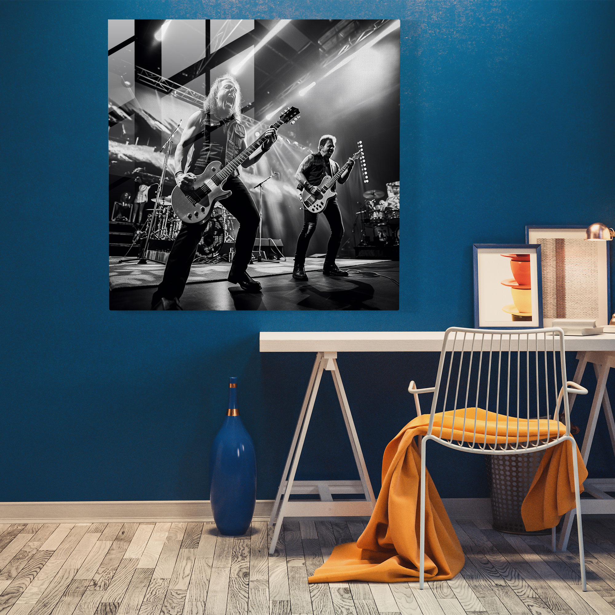 Metallica Live Glass Print - Metallica, Glass Print, Metallica, Glass Wall Art