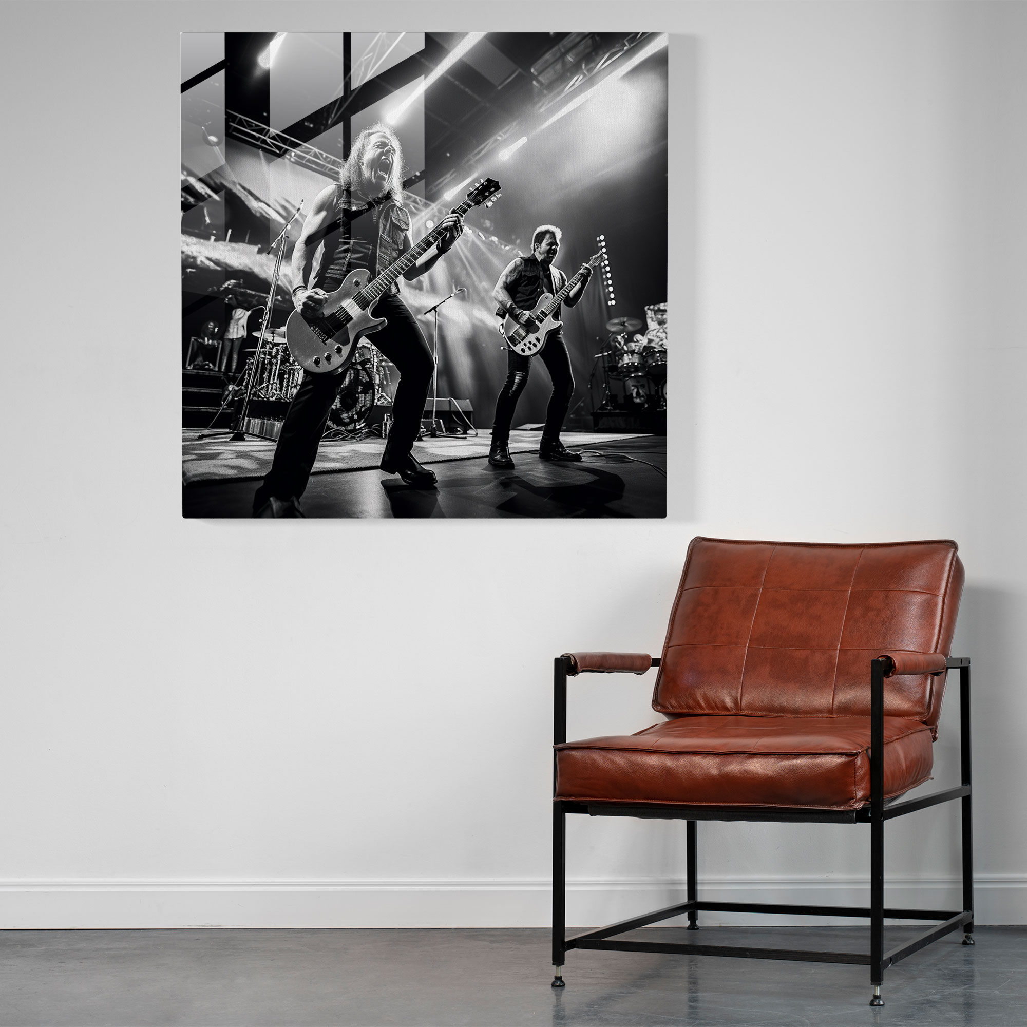 Metallica Live Glass Print - Metallica, Glass Print, Metallica, Glass Wall Art