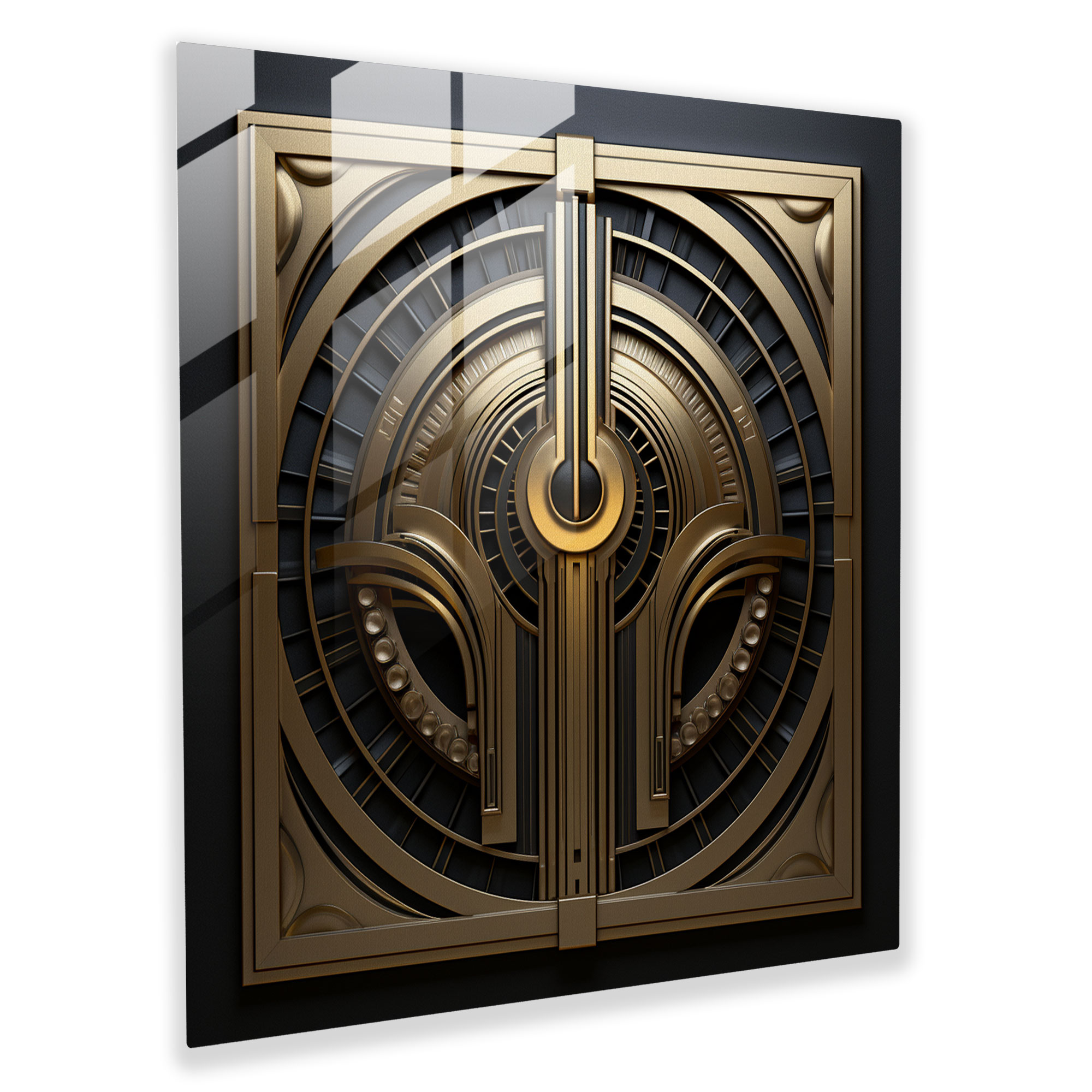 Metallica Art Deco Glass Print - Metallica, Metal Textures, Metallica, Metallic Design