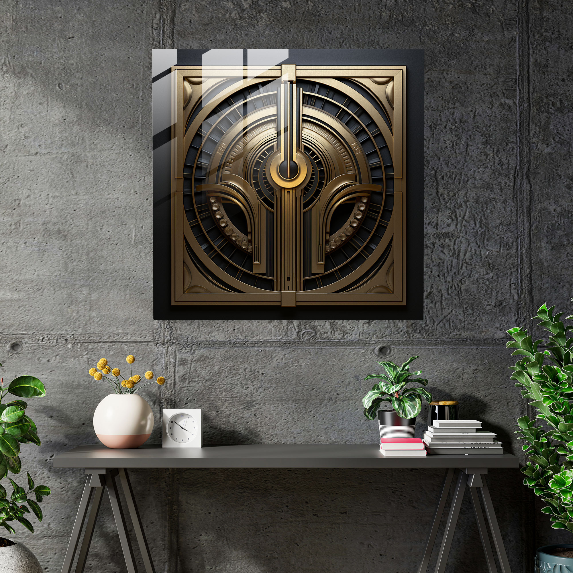 Metallica Art Deco Glass Print - Metallica, Metal Textures, Metallica, Metallic Design