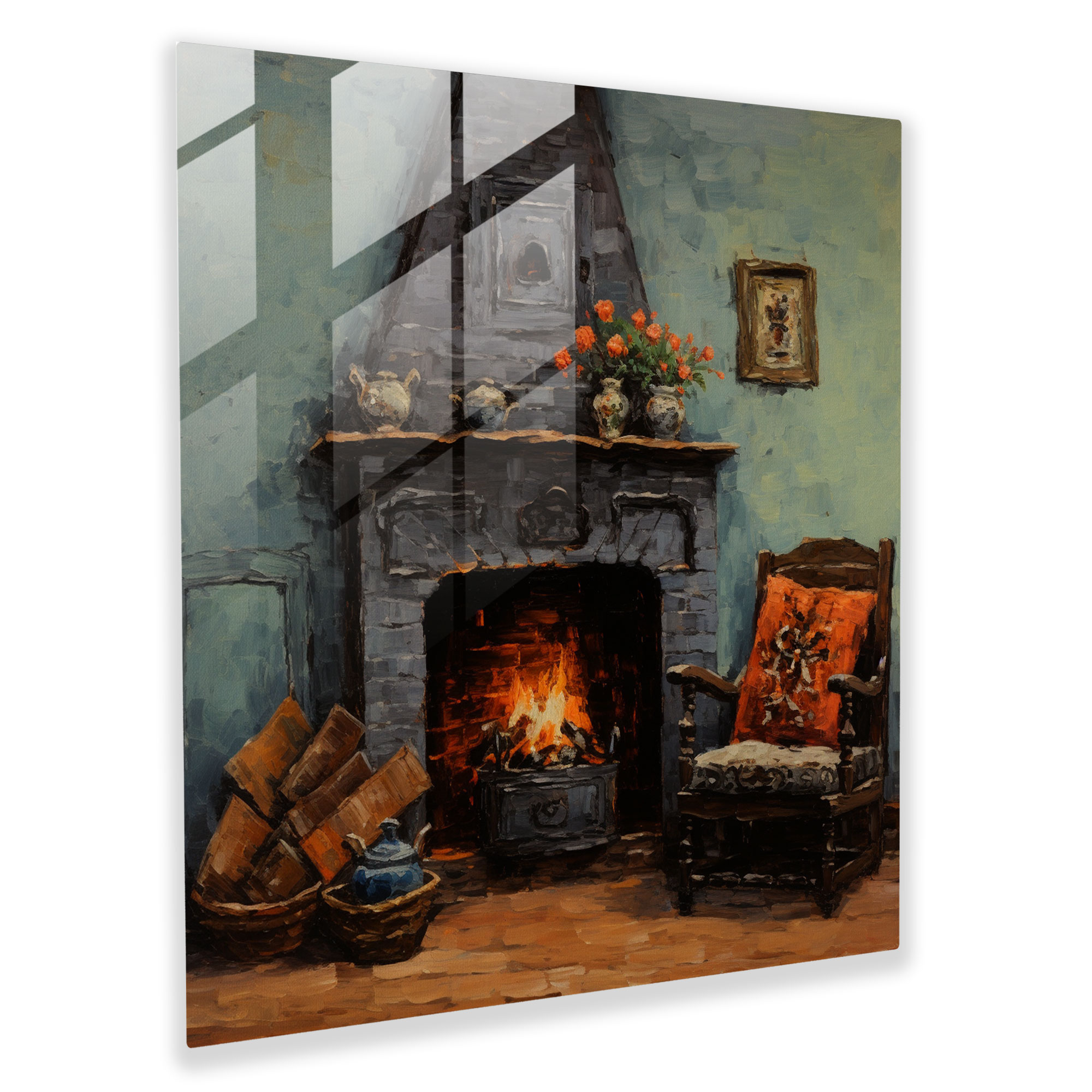 Glasbild Rustikaler Charme