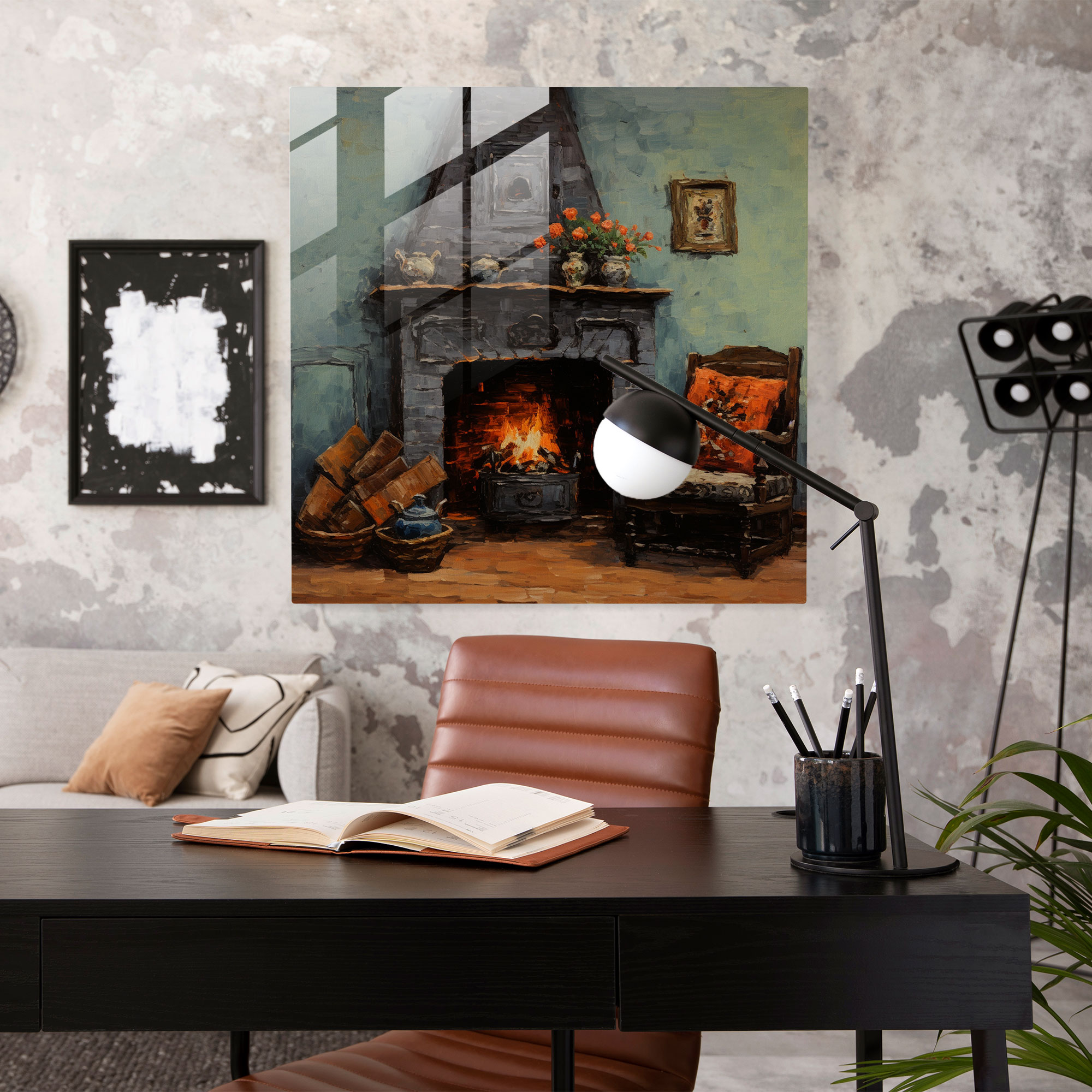 Glasbild Rustikaler Charme