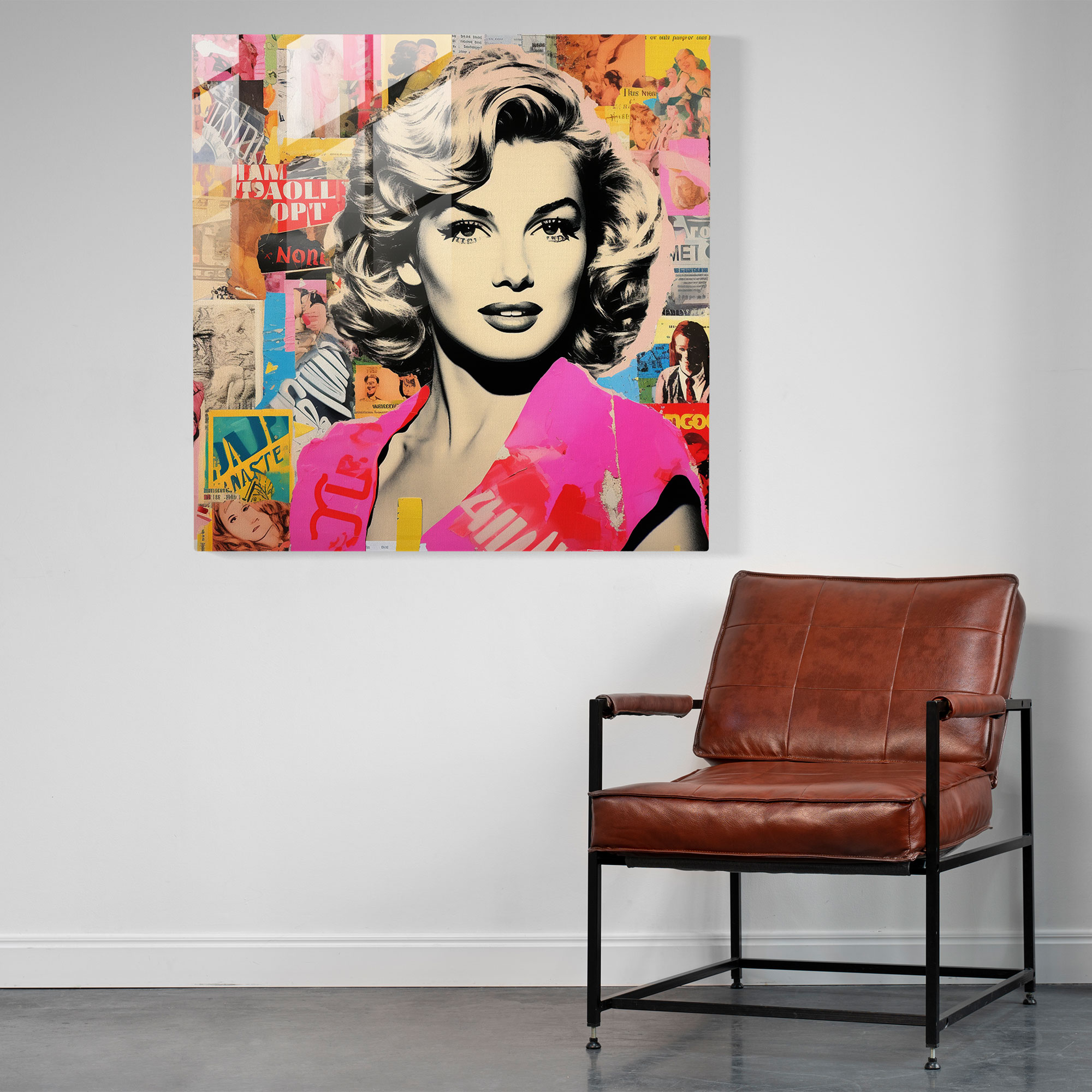 Glasbild Pop Culture Fusion