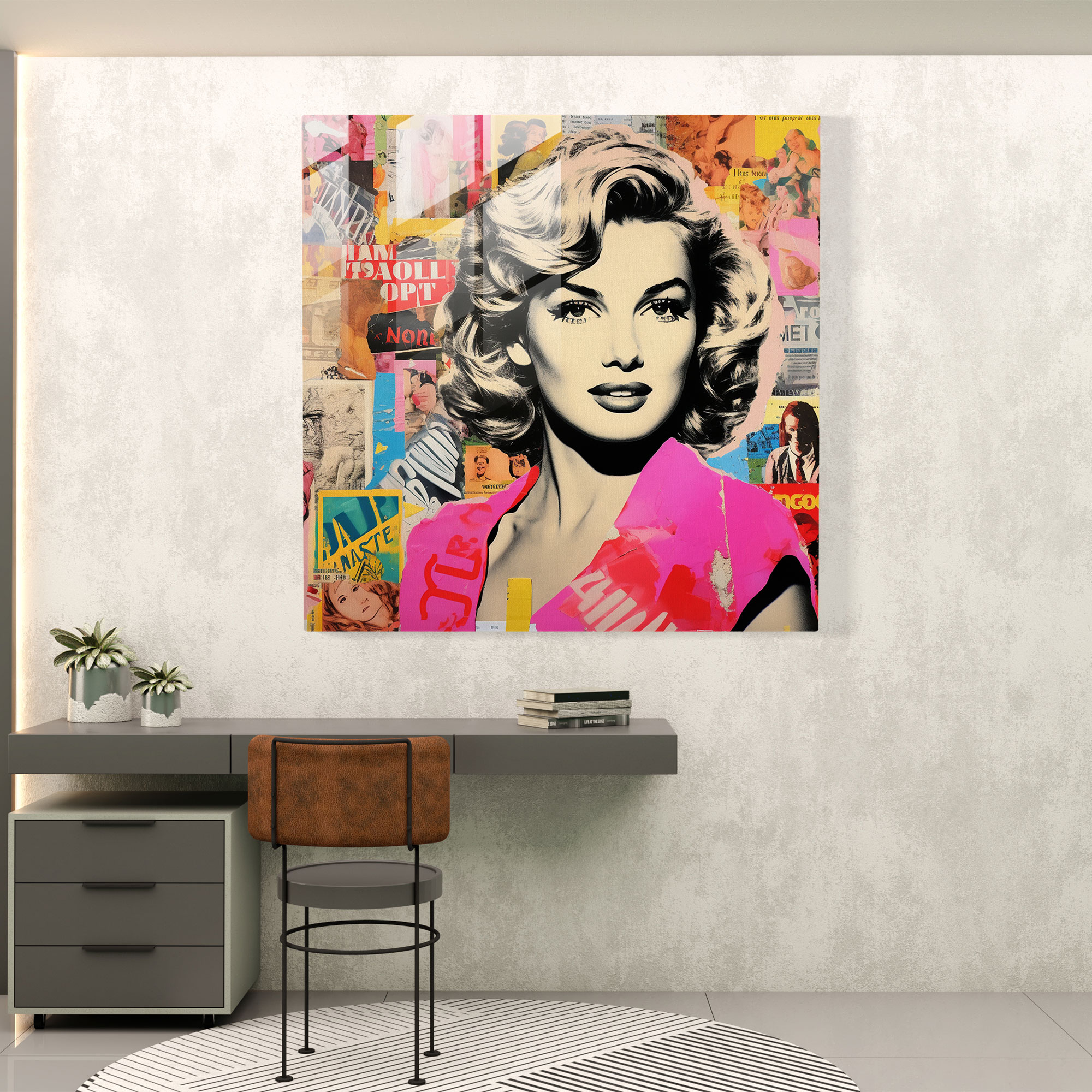 Glasbild Pop Culture Fusion