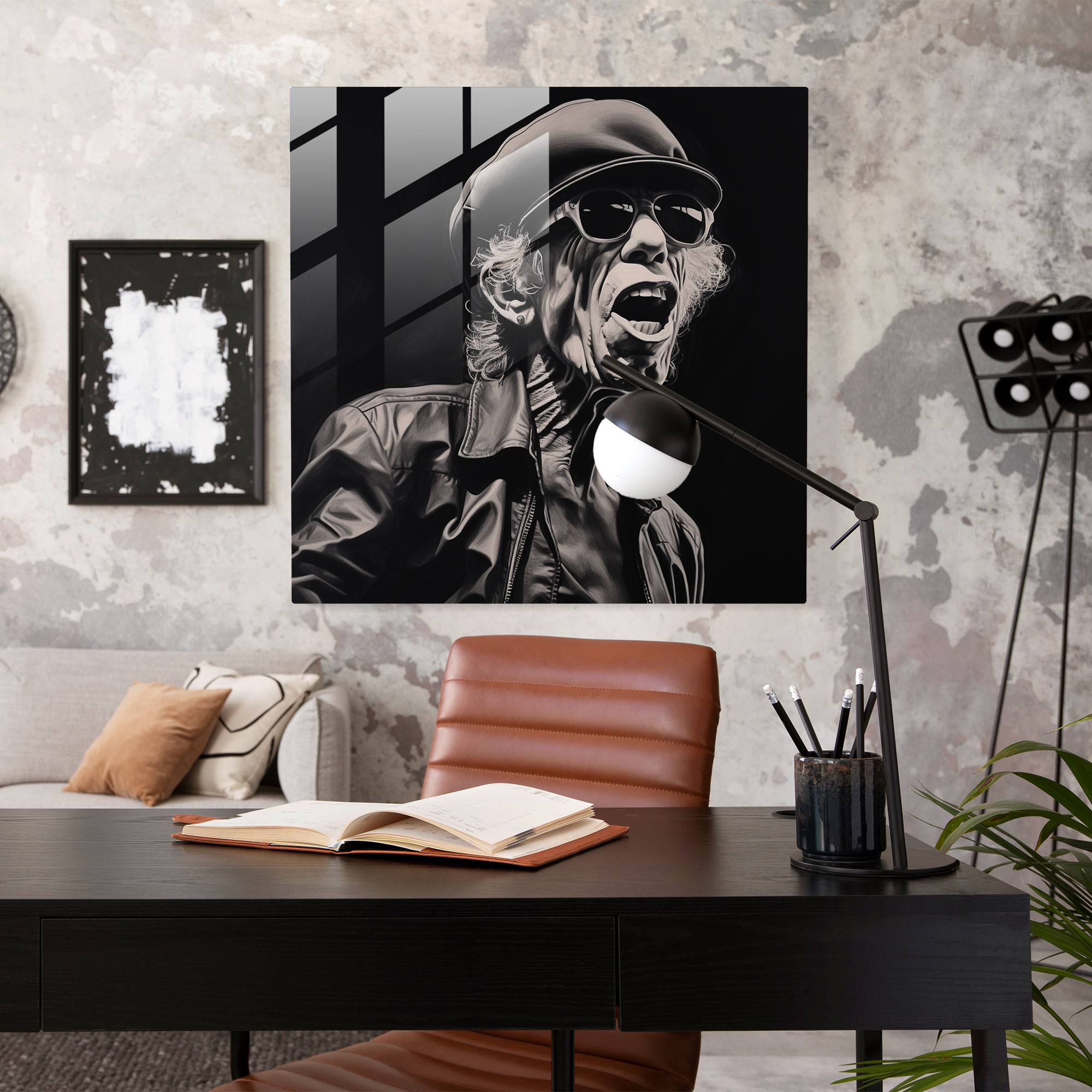 Zeitlose Melodien Glasbild