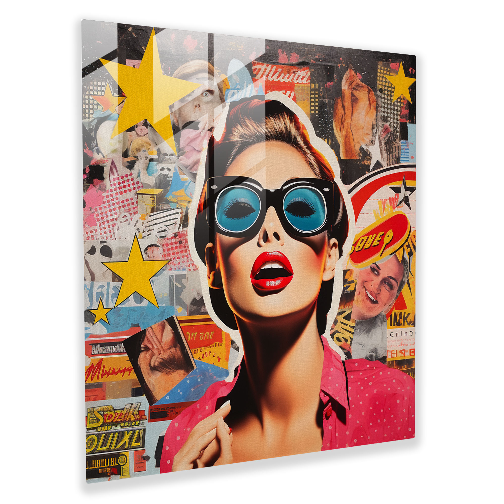 Lebendiges Popkultur Glasbild