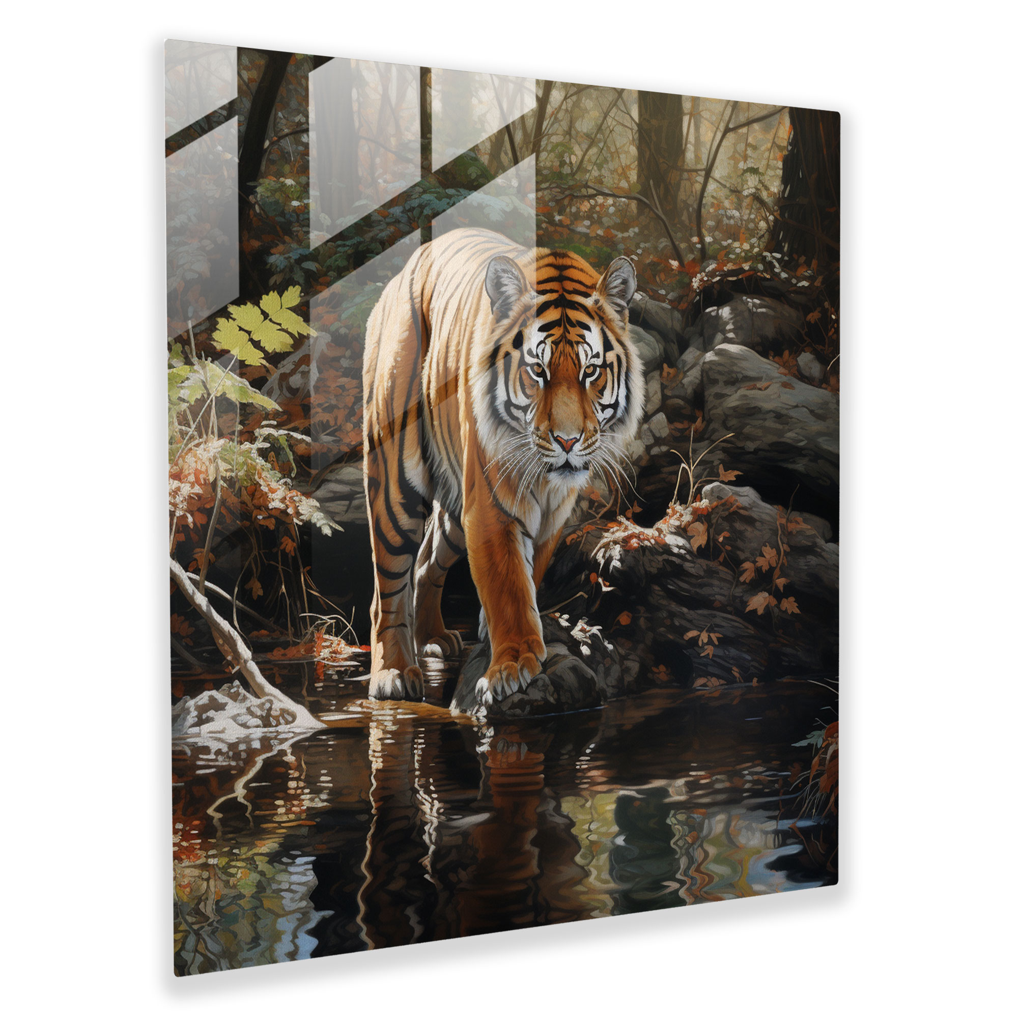 Glasbild Naturwunder - Fotorealistische Tierwelt