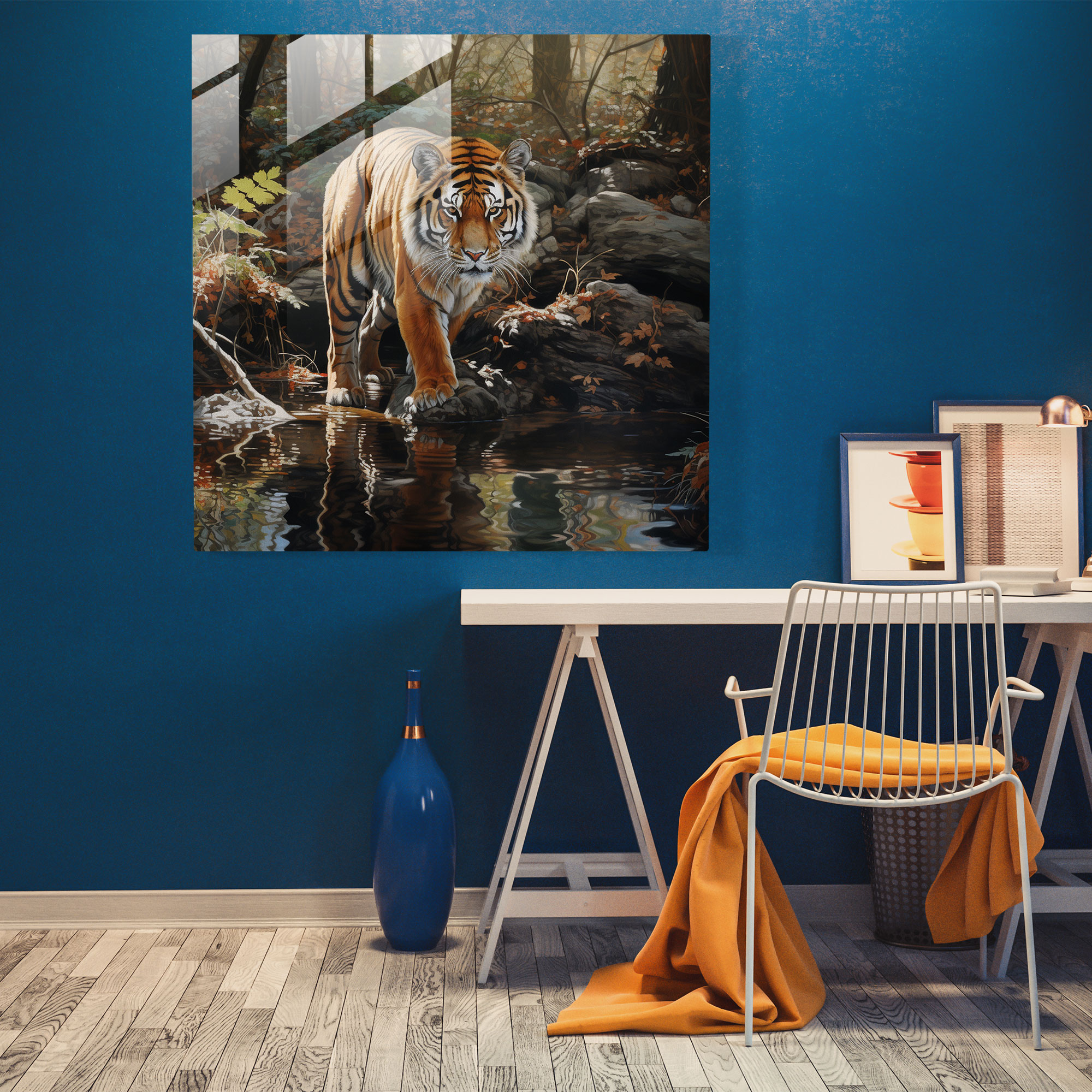 Glasbild Naturwunder - Fotorealistische Tierwelt