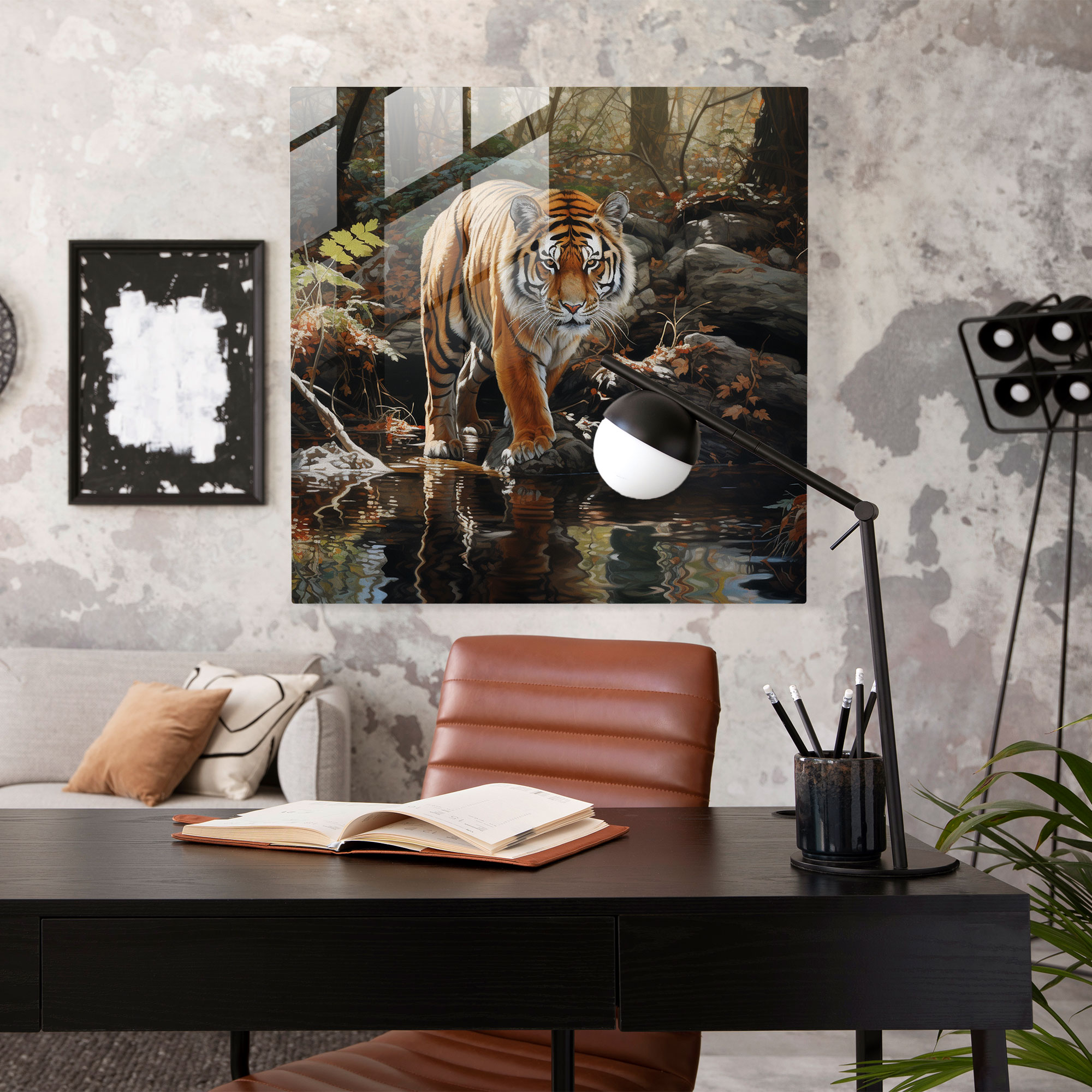 Glasbild Naturwunder - Fotorealistische Tierwelt
