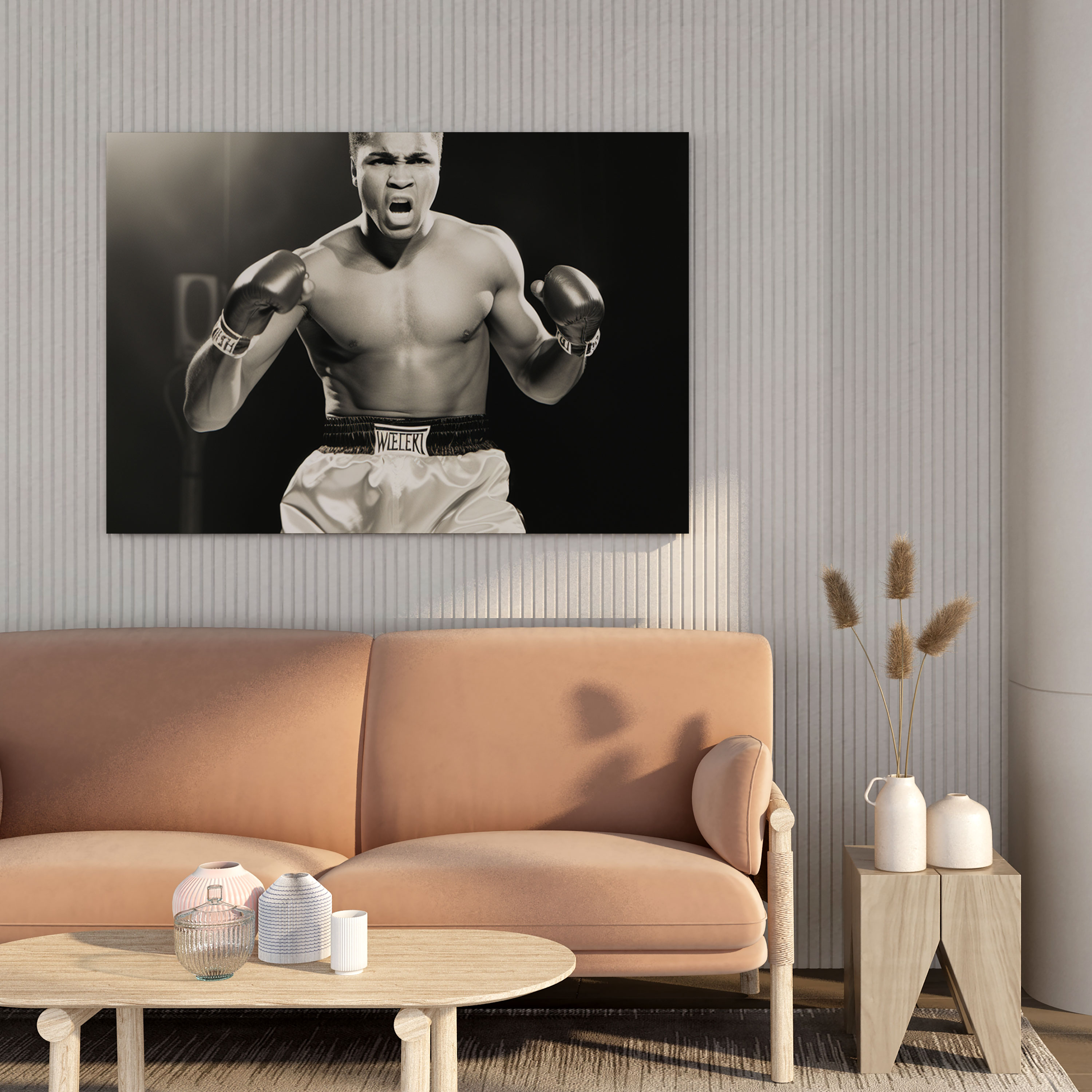 Muhammad Ali Canvas Print - Vintage Black And White Wall Art - Muhammad Ali, Home Decoration, Vintage Photograph, Muhammad Ali