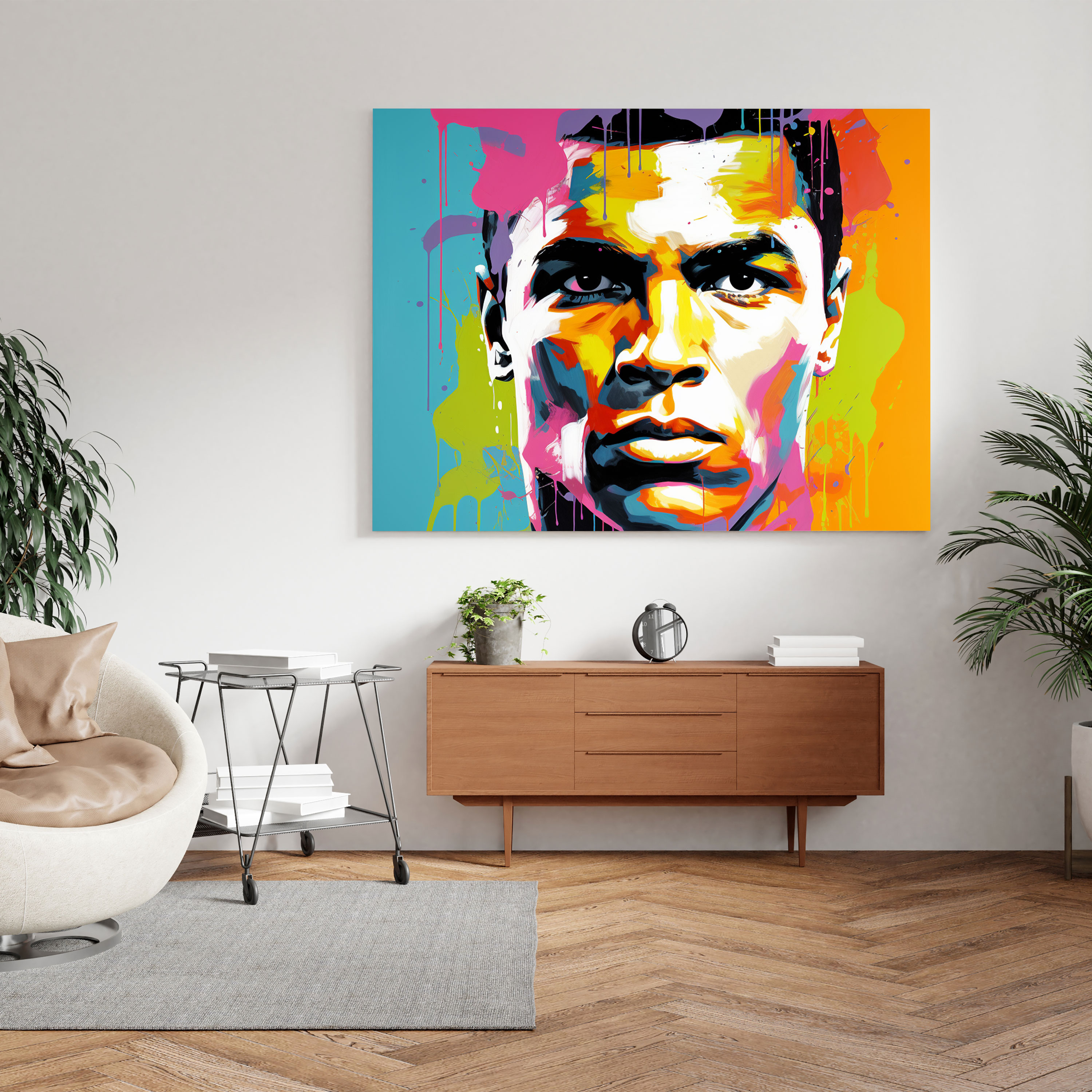 Muhammad Ali Wall Decoration - Pop Art Inspired Canvas Print - Muhammad Ali, Pop Art, Home Decoration, Muhammad Ali