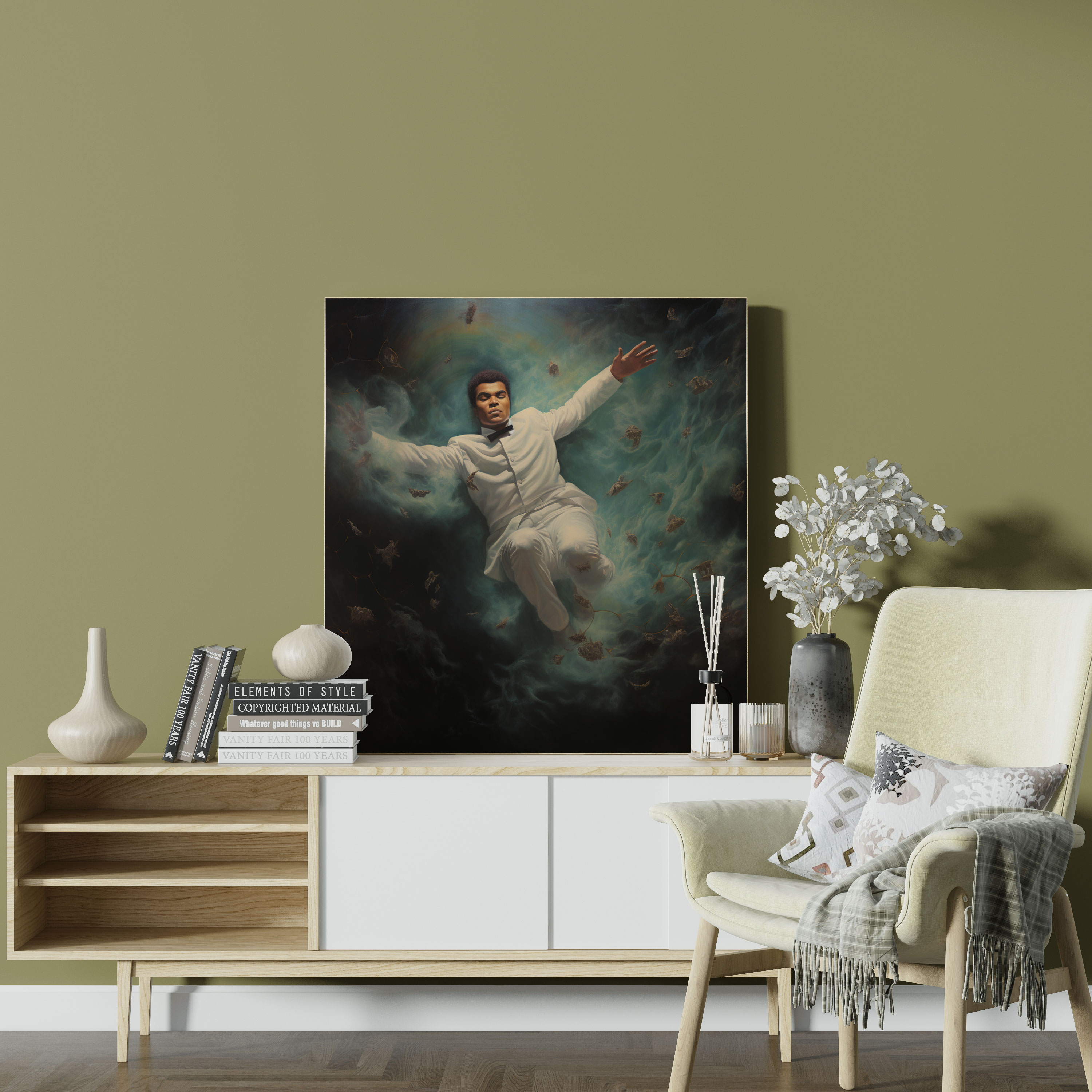 Muhammad Ali Canvas Print - Surrealist Wall Art - Muhammad Ali, Intriguing, Canvas Print, Wall Decoration