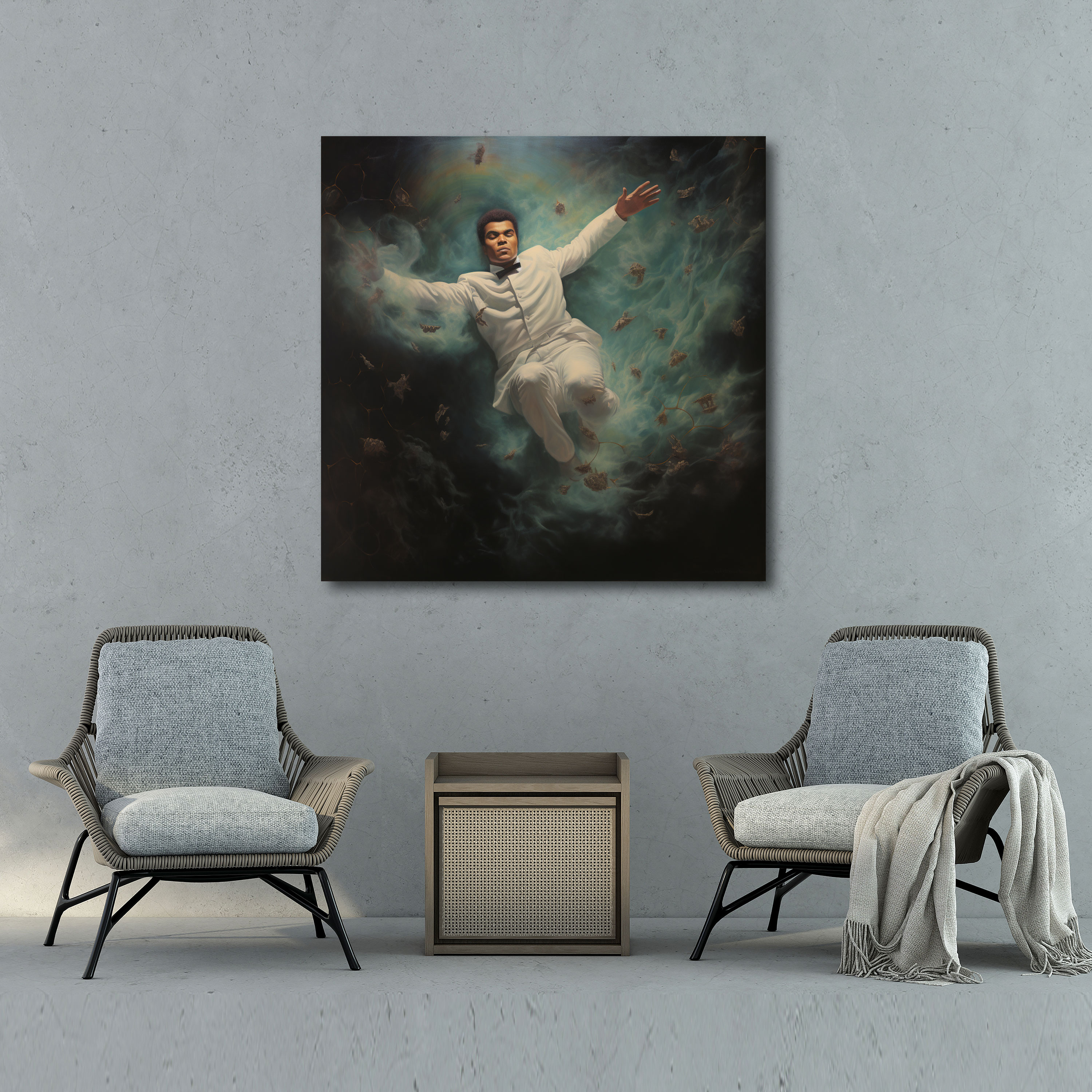 Muhammad Ali Canvas Print - Surrealist Wall Art - Muhammad Ali, Intriguing, Canvas Print, Wall Decoration