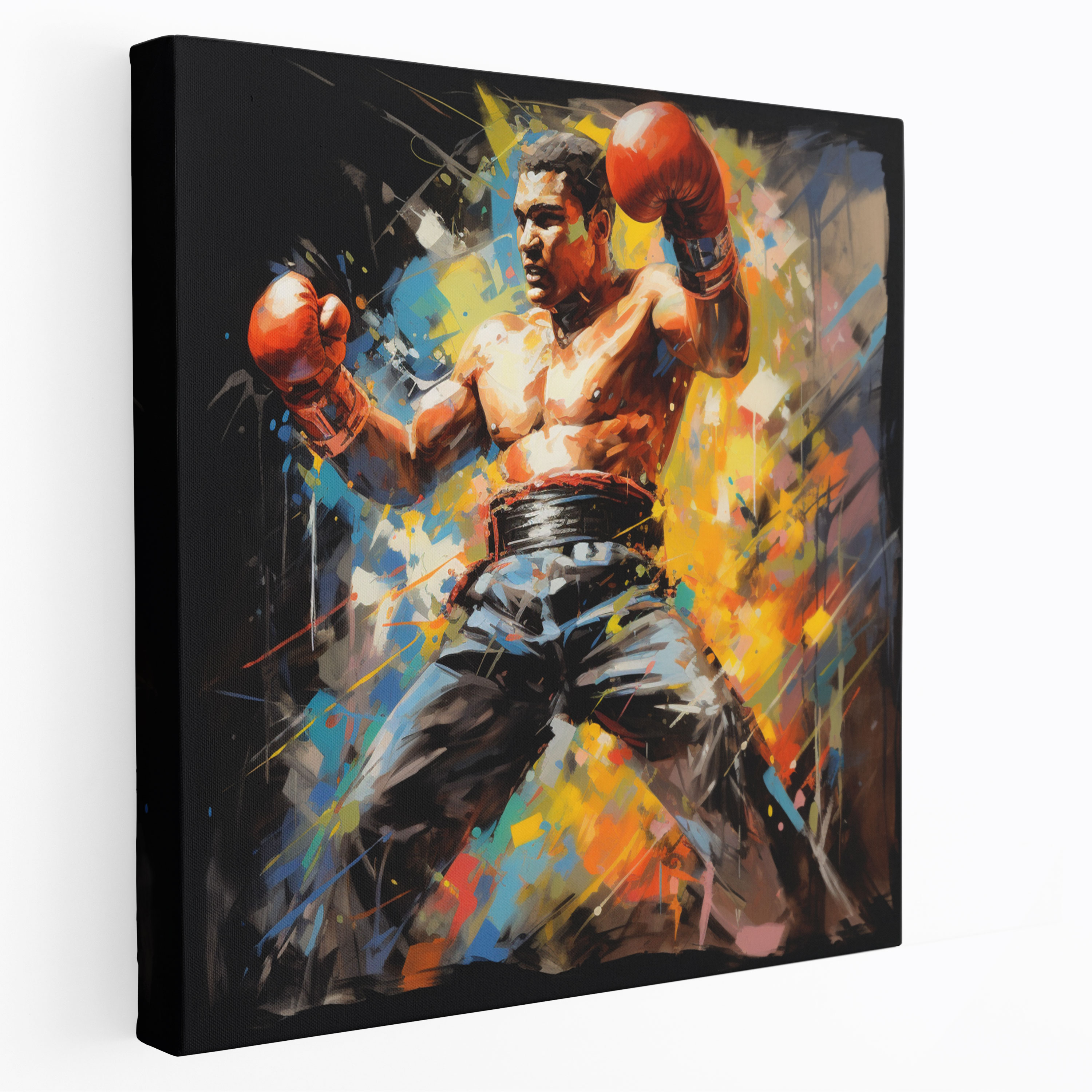 Muhammad Ali Canvas Print Wall Art - Muhammad Ali, Boxing, Determination, Canvas Wall Art