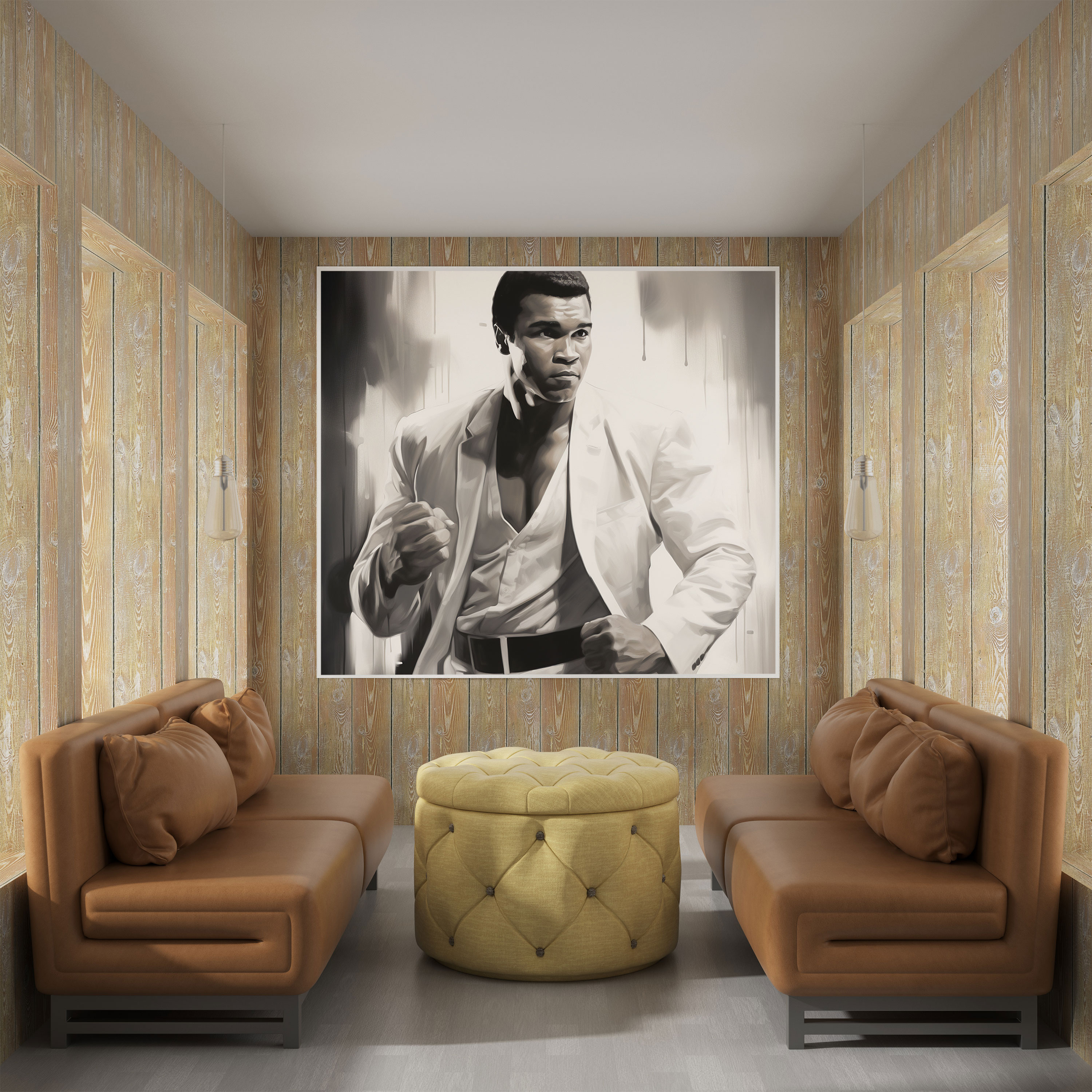 Muhammad Ali Duvar Dekorasyonu - Güven Boks Kanvas Tablo