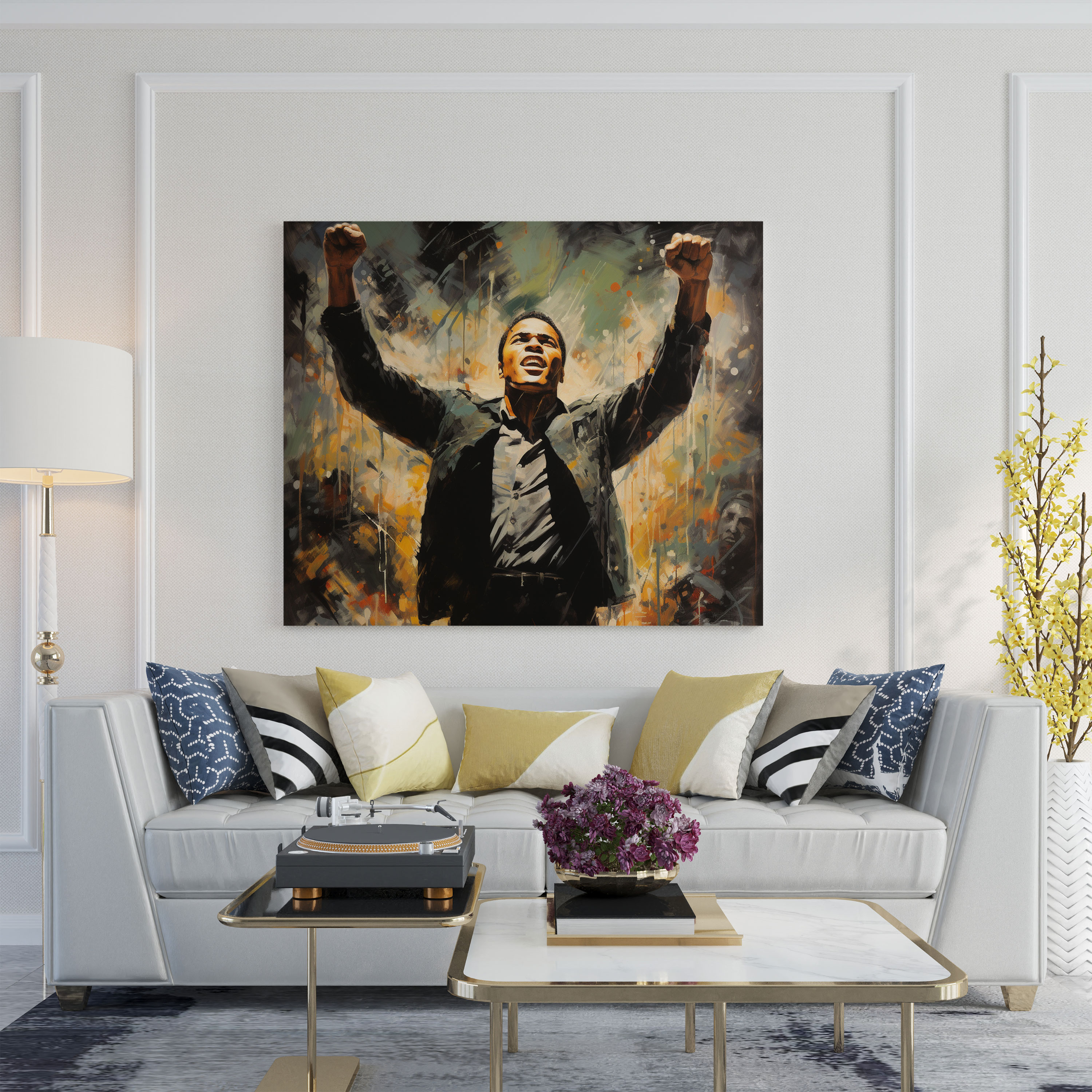 Muhammad Ali Wall Decoration - Muhammad Ali, Canvas, Canvas Wall Art, Perseverance