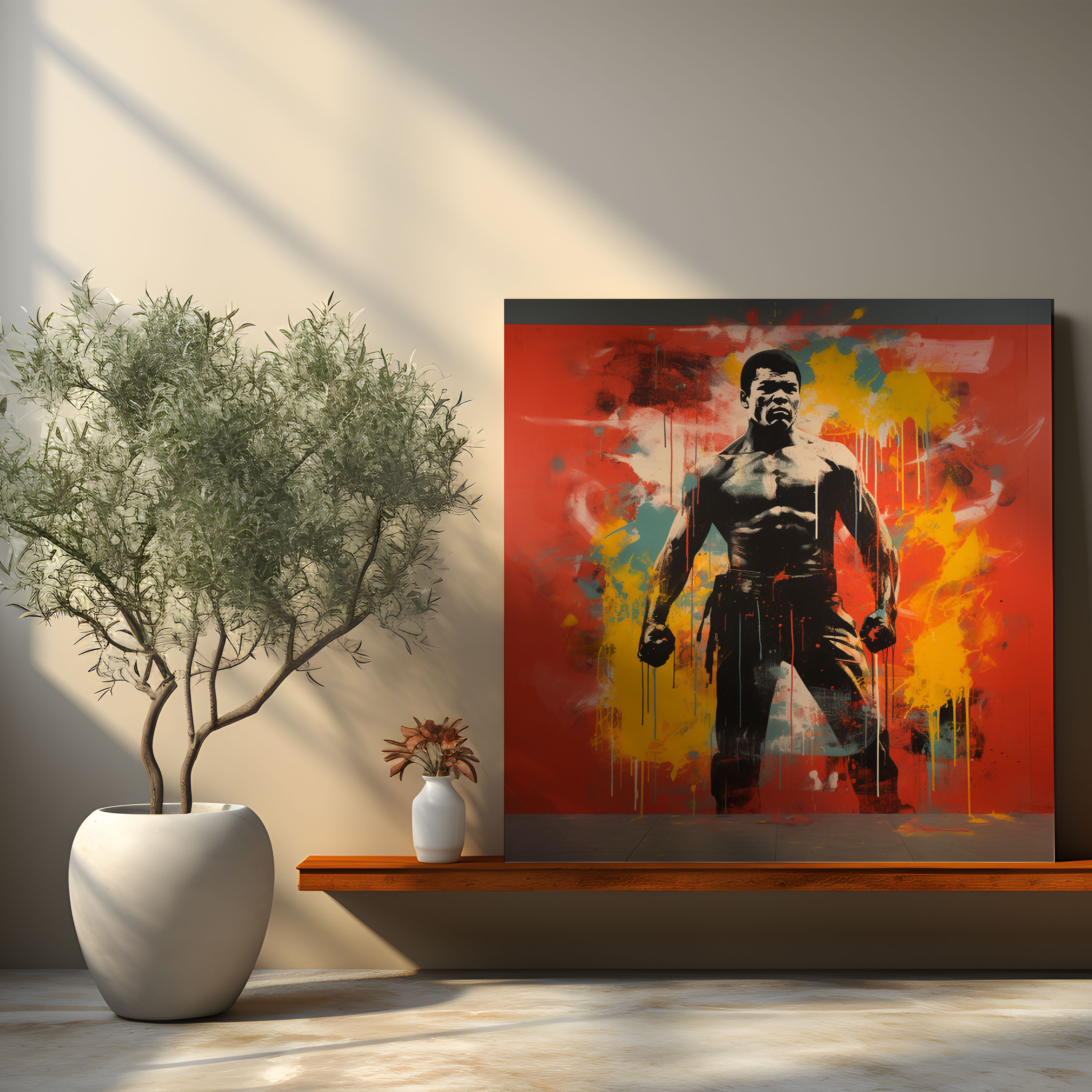 Muhammad Ali Leinwandbild - Ikone des Boxsports Home Deko
