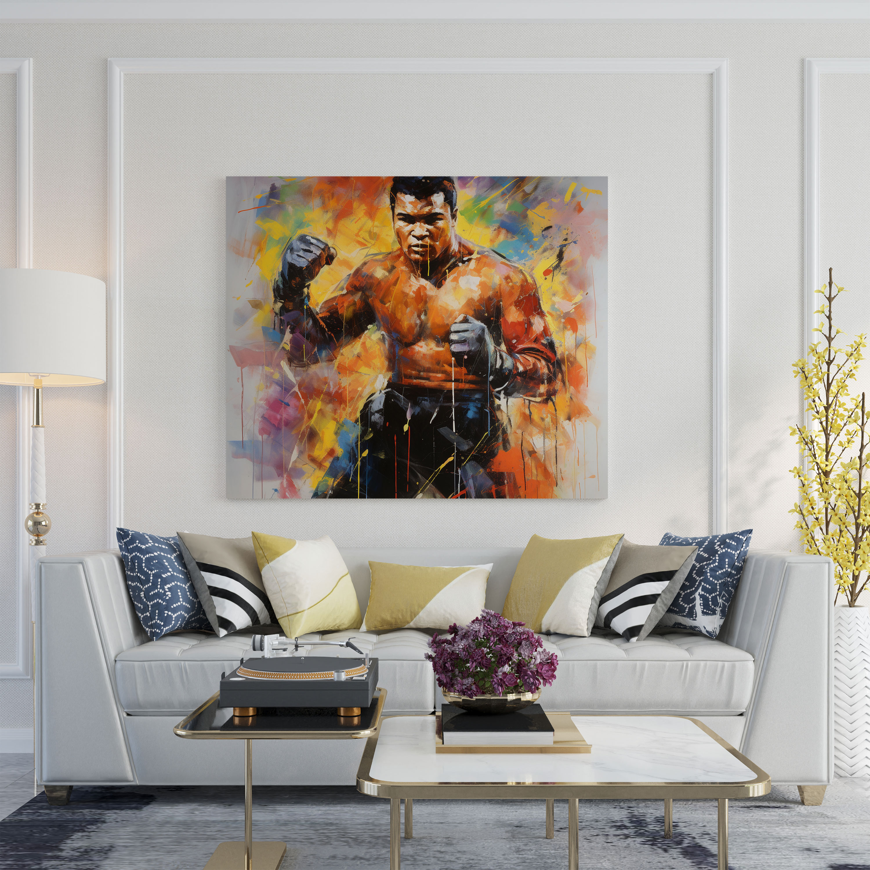 Muhammad Ali Canvas Print - Boxing Ring Masterpiece - Muhammad Ali, Canvas Print, Muhammad Ali, Canvas