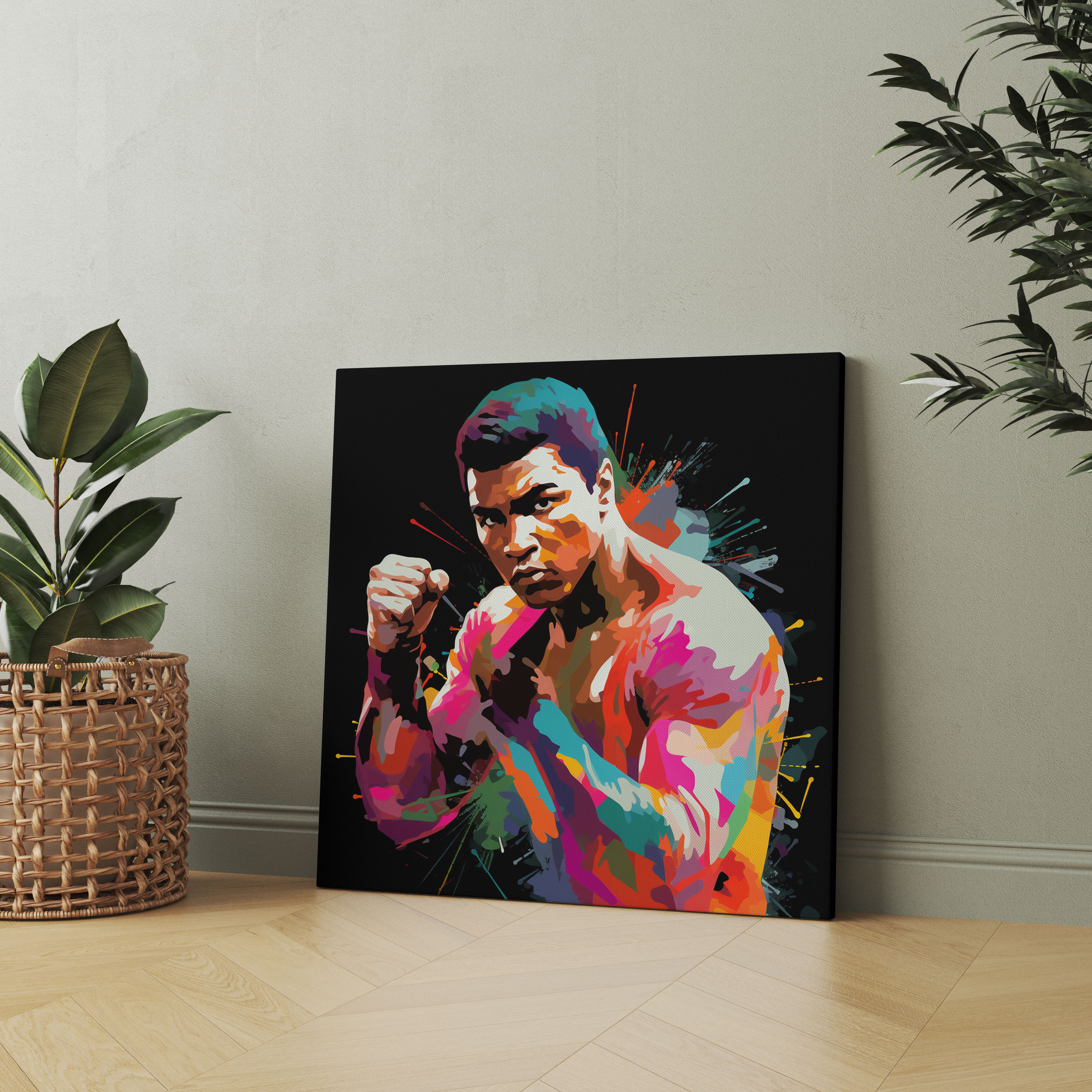 Muhammad Ali Wall Art - Pop Art Extravaganza - Muhammad Ali, Canvas, Wall Art, Personality Tribute
