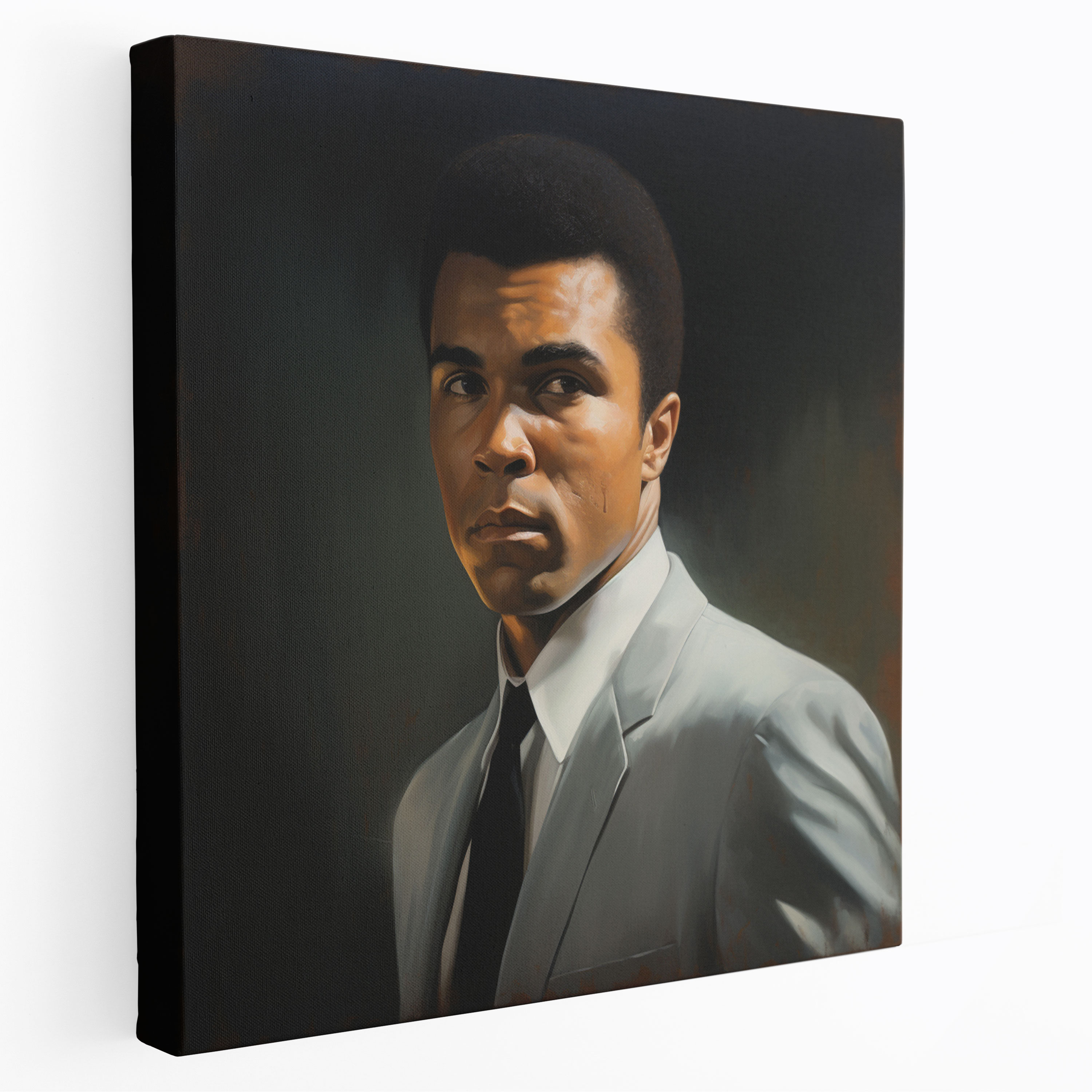 Muhammad Ali Canvas Print - Realistic Portrait Showcase - Muhammad Ali, Canvas Wall Art, Canvas, Muhammad Ali