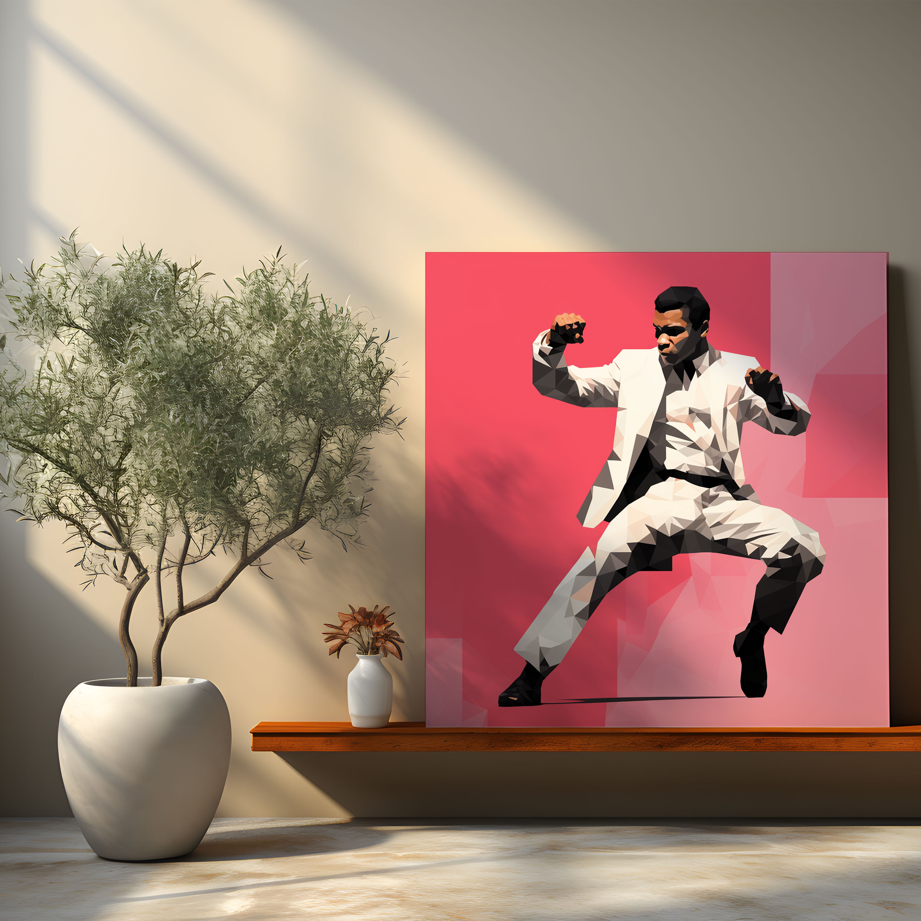 Muhammad Ali Canvas Print - Minimalist Masterpiece - Muhammad Ali, Muhammad Ali, Minimalist Artwork, Canvas Wall Art