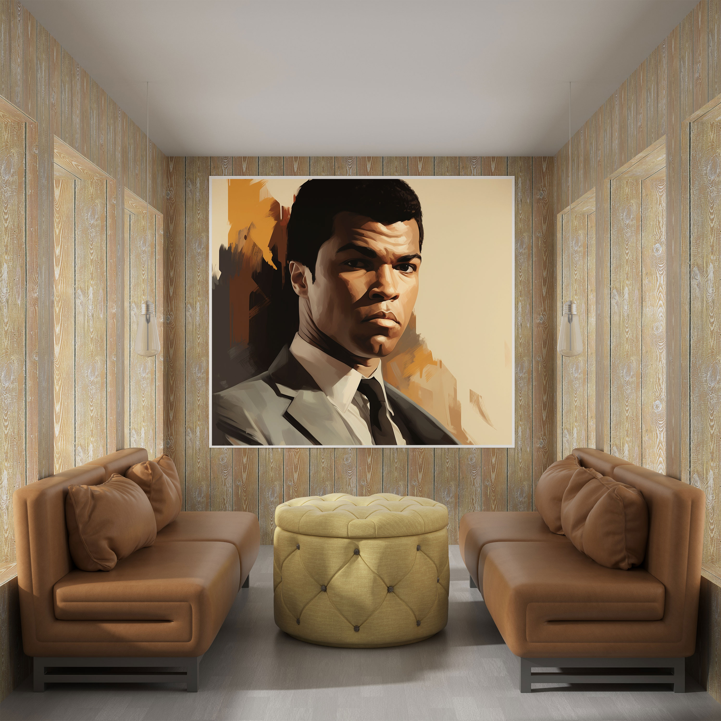 Muhammad Ali Contemporary Wall Art - Muhammad Ali, Wall Decoration, Muhammad Ali, Iconic Personality