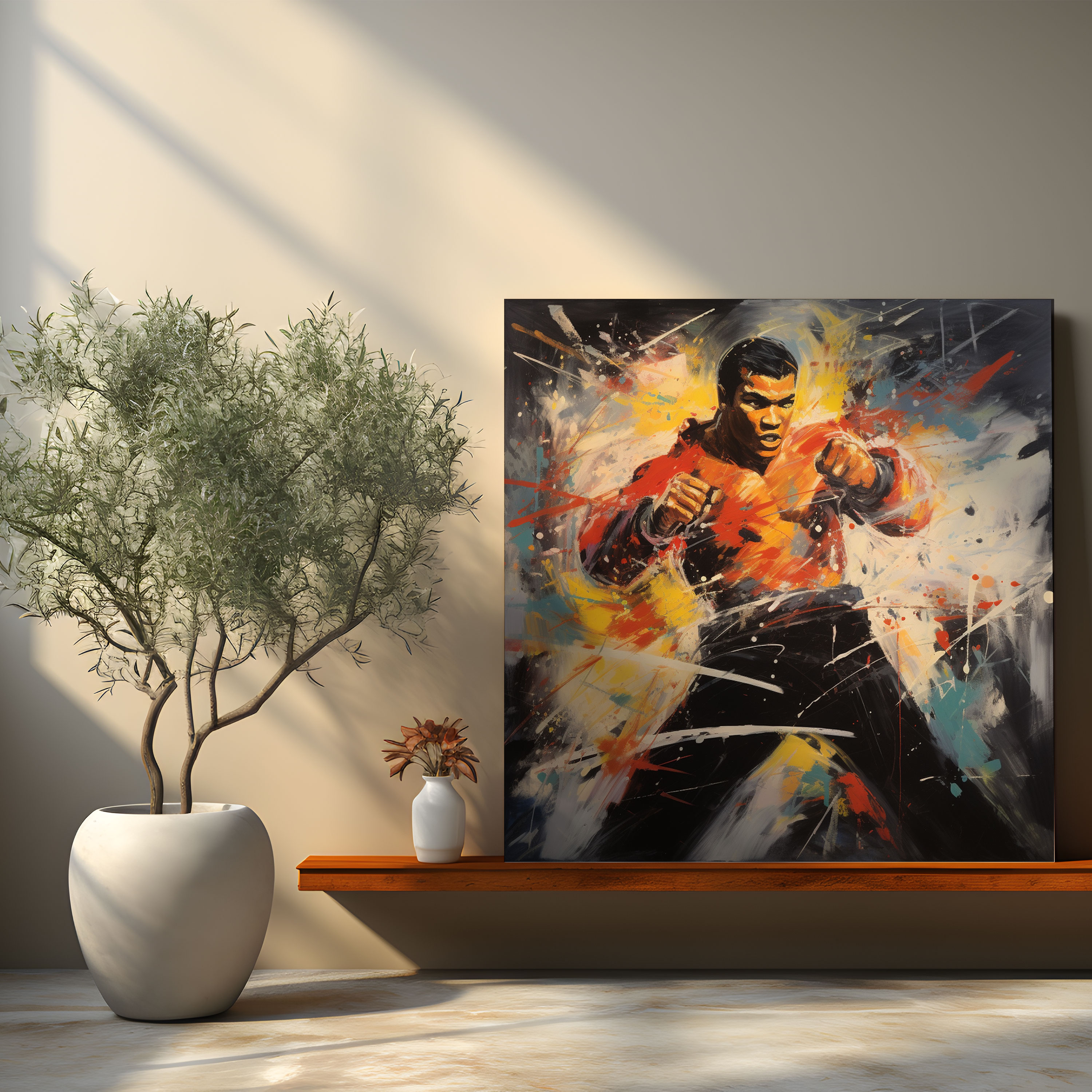 Muhammad Ali Wall Art - Abstract Expressionism Canvas Print - Muhammad Ali, Canvas Print, Abstract Expressionism, Wall Decoration