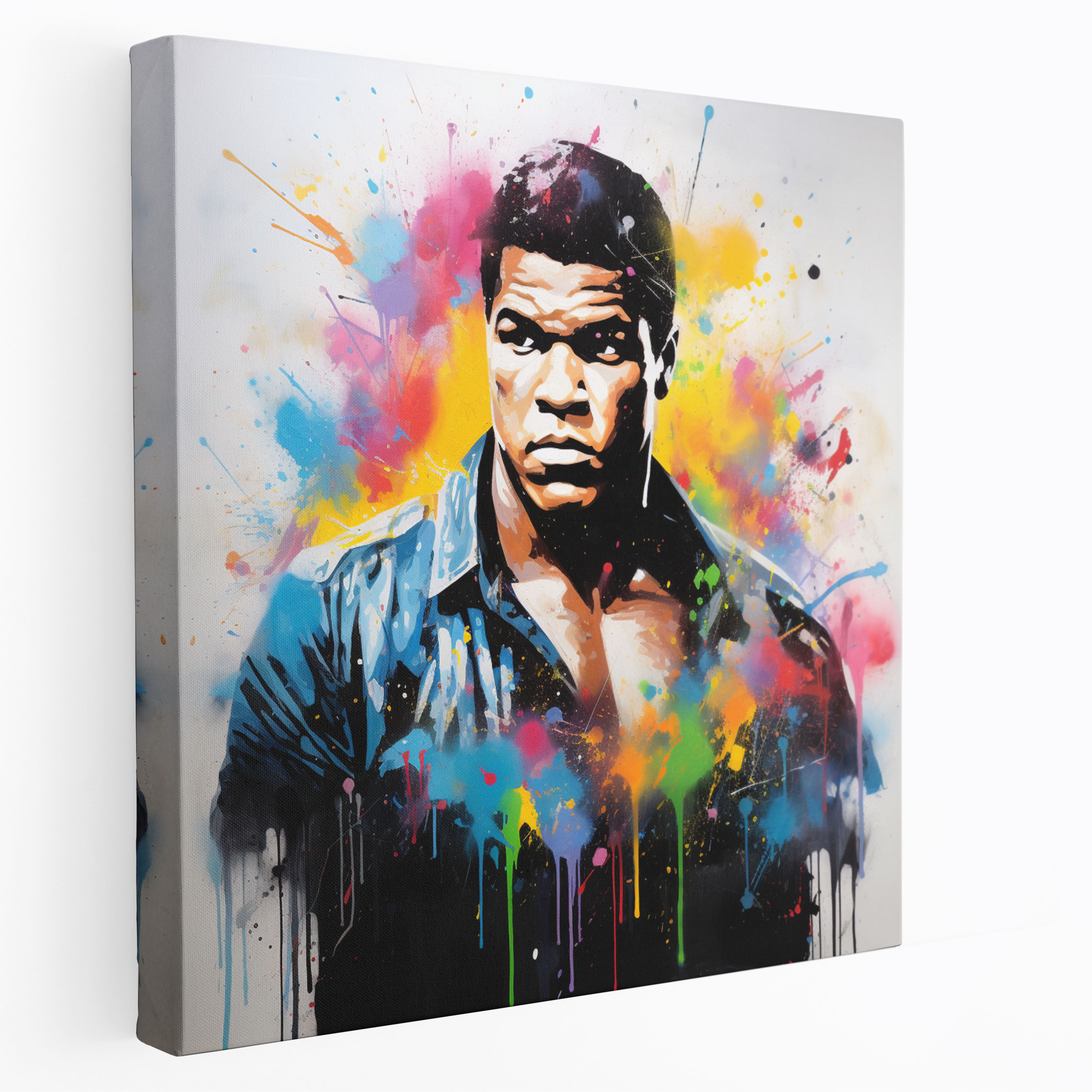 Muhammad Ali Wall Decoration - Graffiti Street Art Canvas Print - Muhammad Ali, Wall Decoration, Home Decoration, Canvas Print