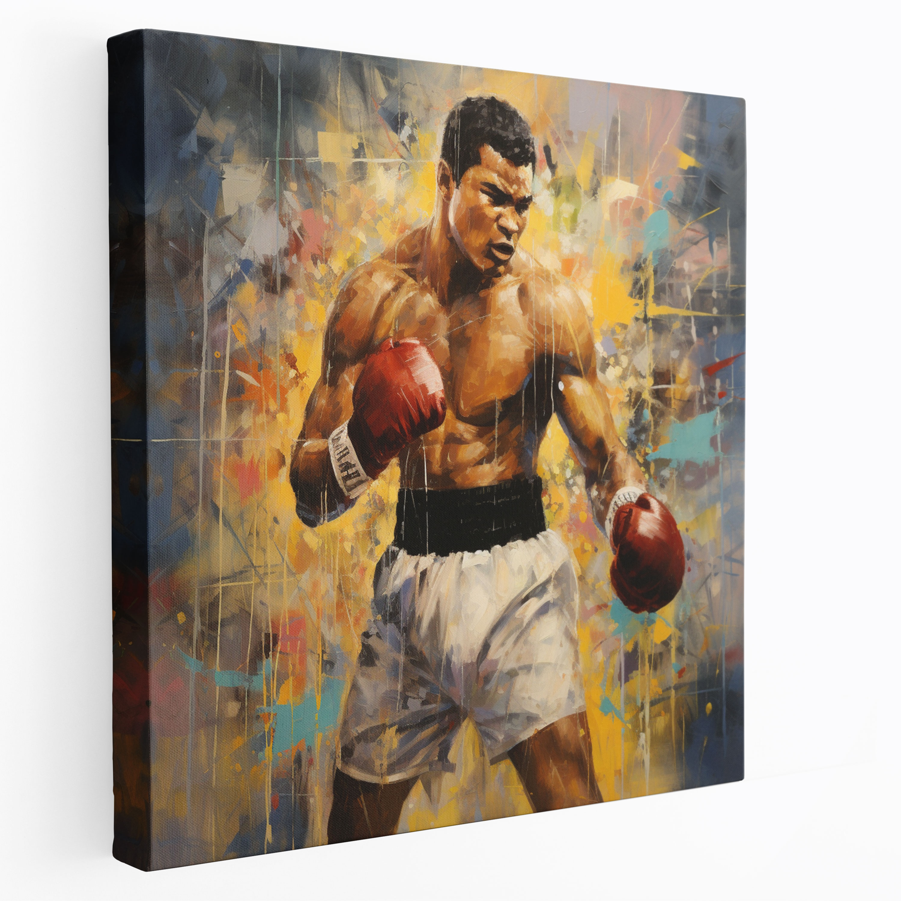 Muhammad Ali Canvas Print - Impressionist Painting Wall Art - Muhammad Ali, Canvas, Wall Decoration, Canvas Wall Art