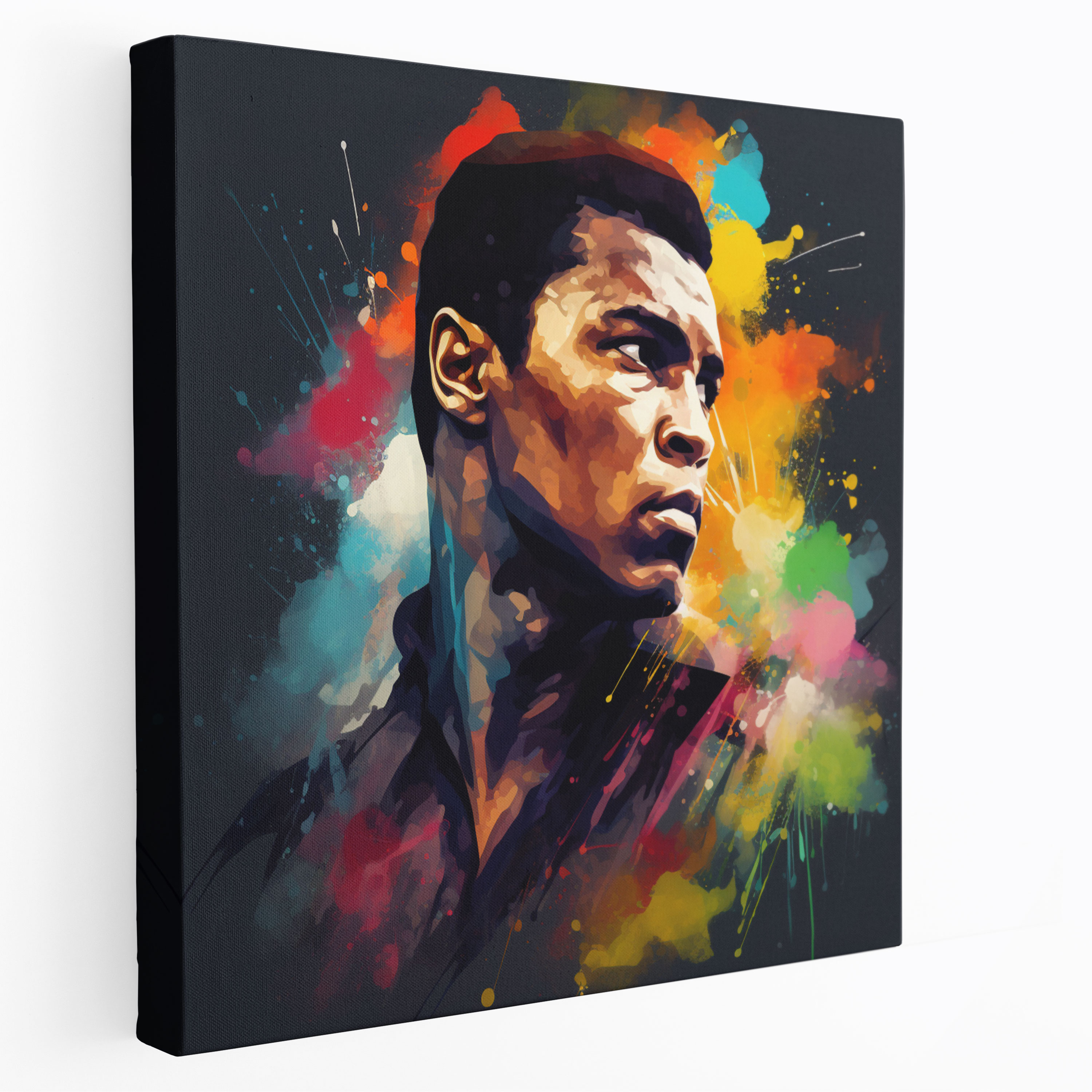 Muhammad Ali Wall Decoration - Muhammad Ali, Vibrant, Canvas, Determination