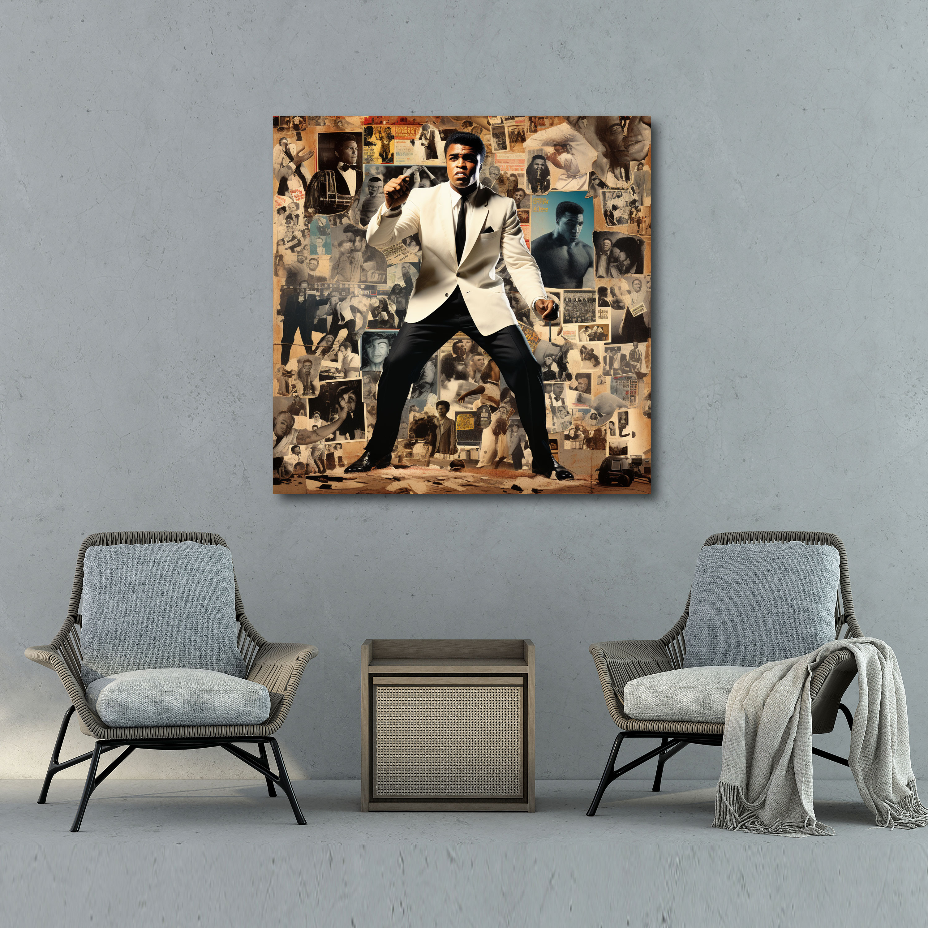 Muhammad Ali Canvas Print - Muhammad Ali, Wall Decoration, Collage, Boxing