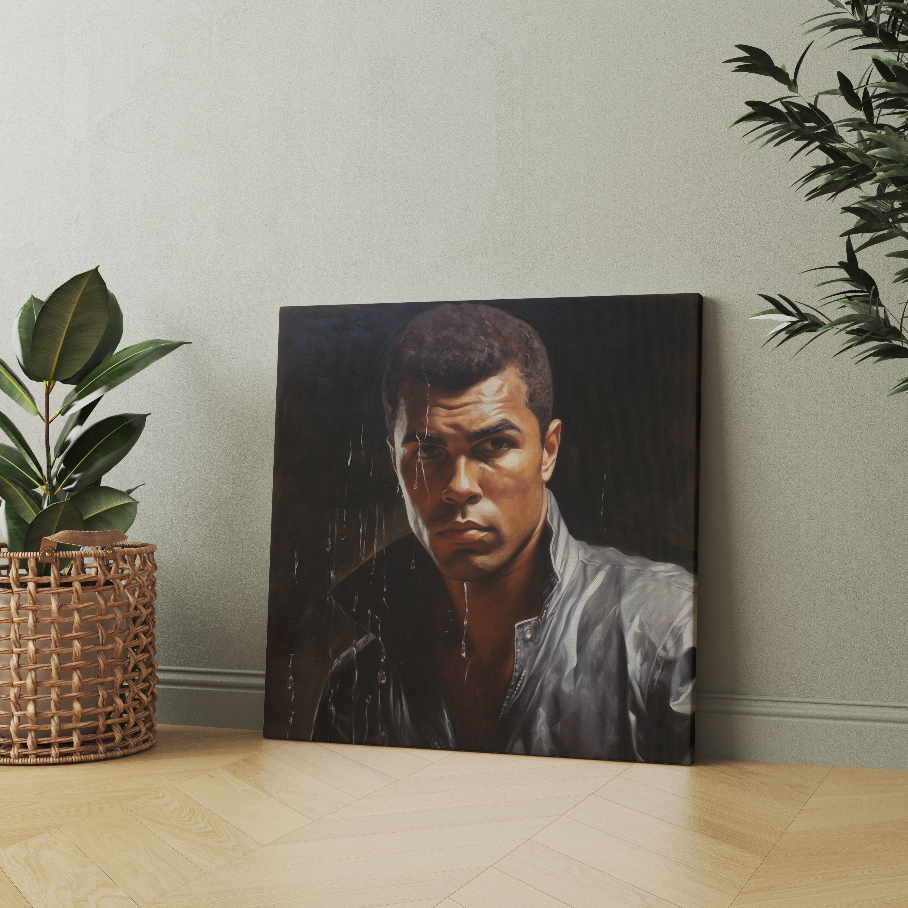 Muhammed Ali Duvar Sanatı - Kanvas Tablo Ev Dekorasyonu