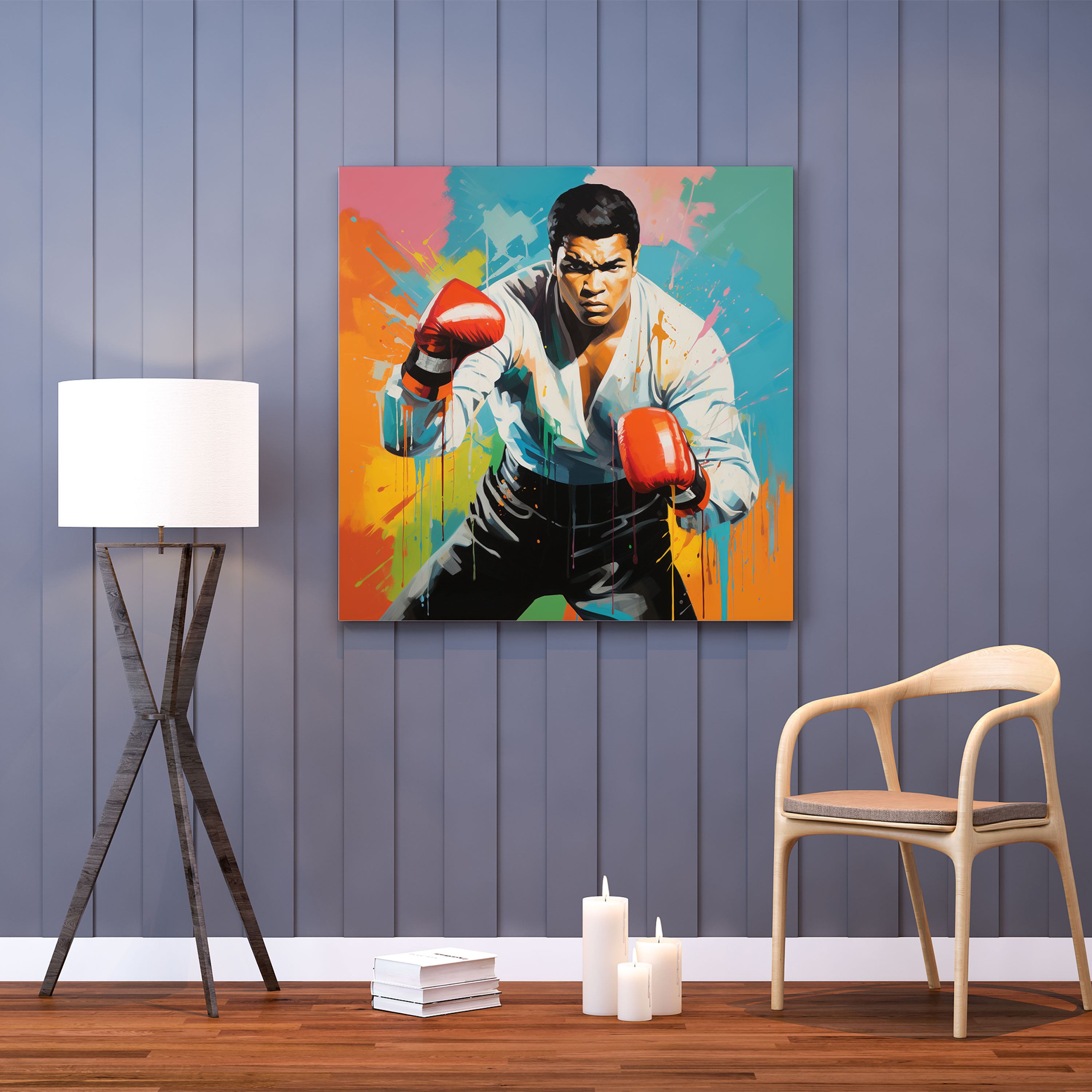 Muhammad Ali Canvas Print - Colorful Pop Art Wall Art - Muhammad Ali, Pop Art, Vibrant, Wall Art