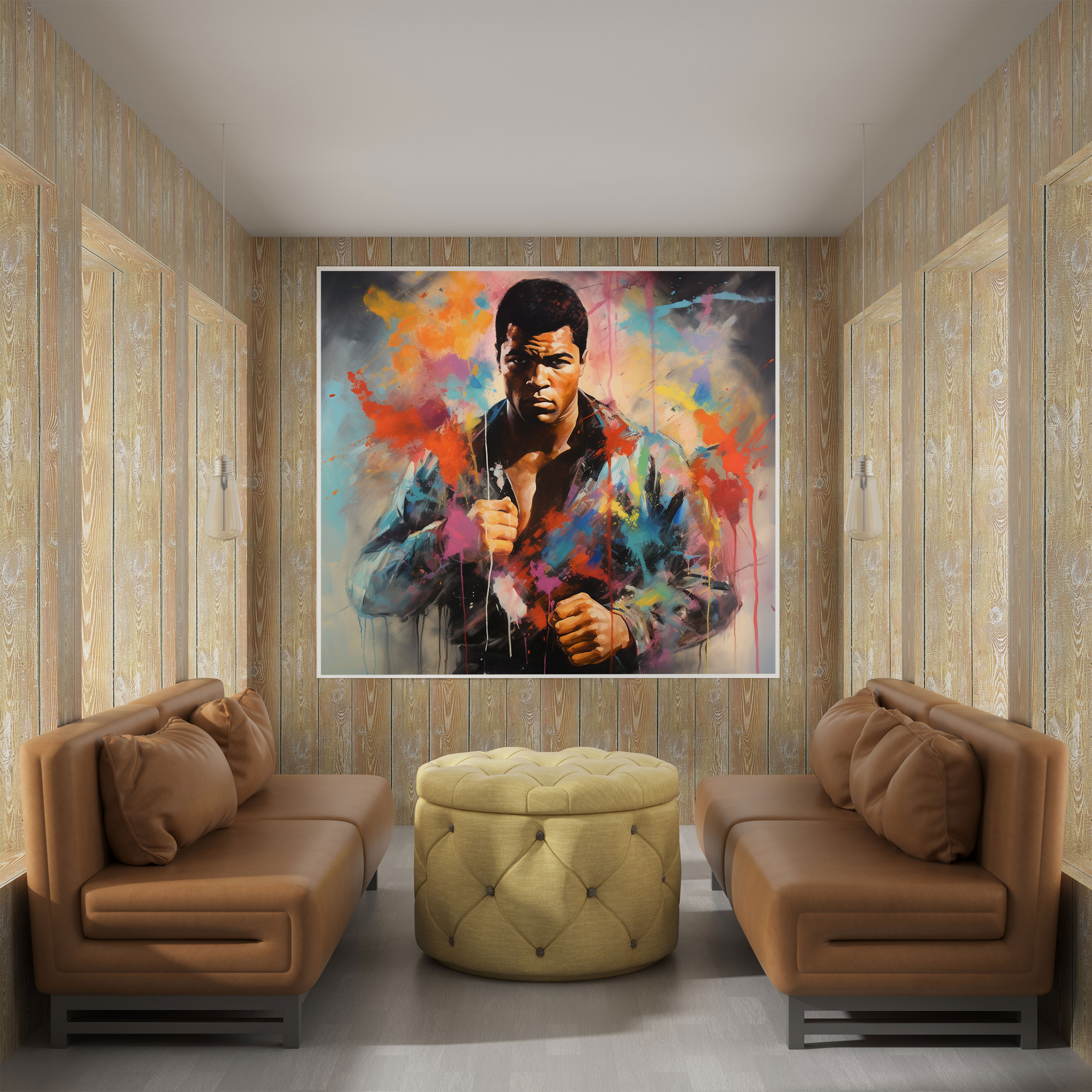 Muhammad Ali Wall Decoration - Abstract Canvas Print - Muhammad Ali, Wall Decoration, Muhammad Ali, Canvas Wall Art