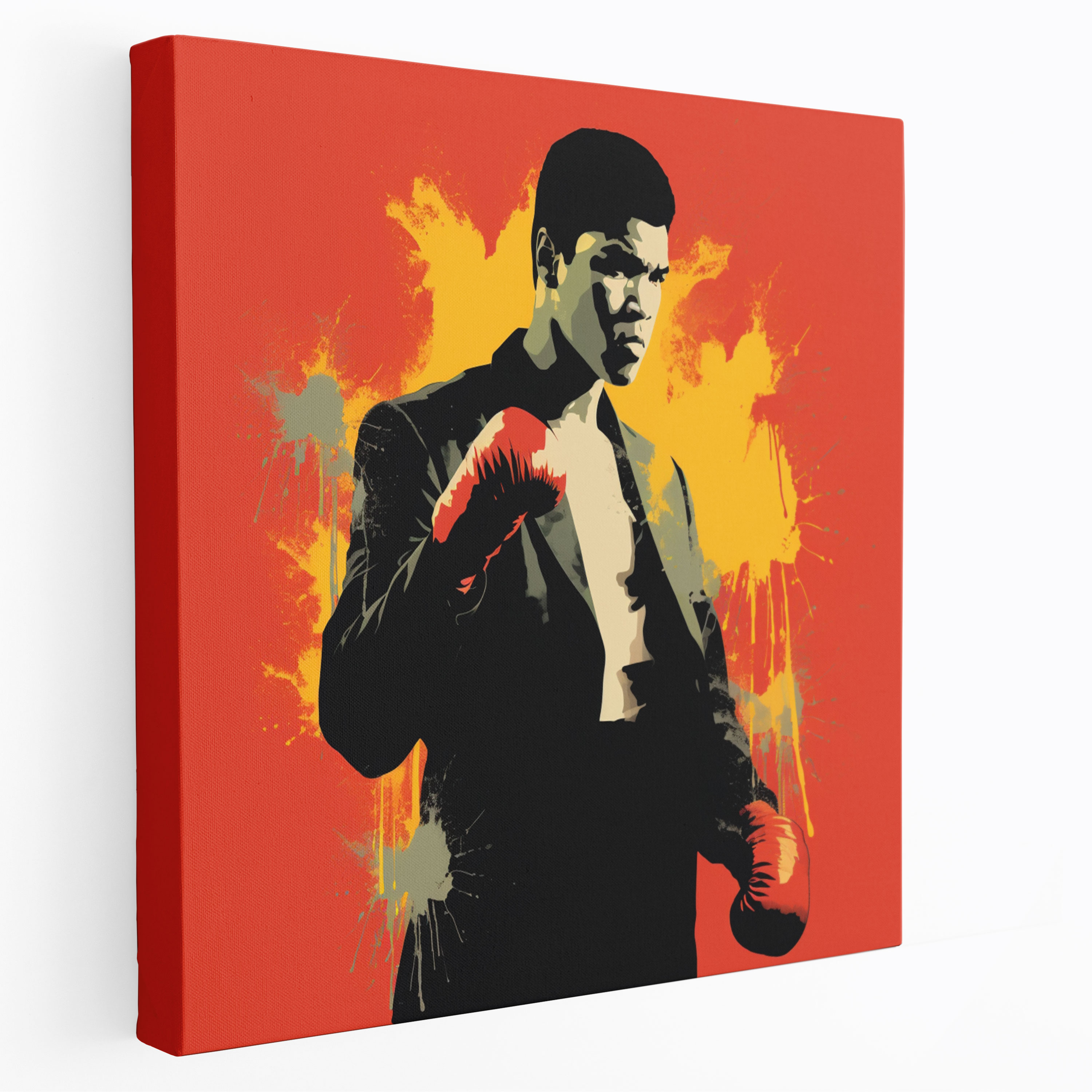 Muhammad Ali Wall Art - Minimalist Silhouette Canvas Print - Muhammad Ali, Boxing, Wall Decoration, Muhammad Ali