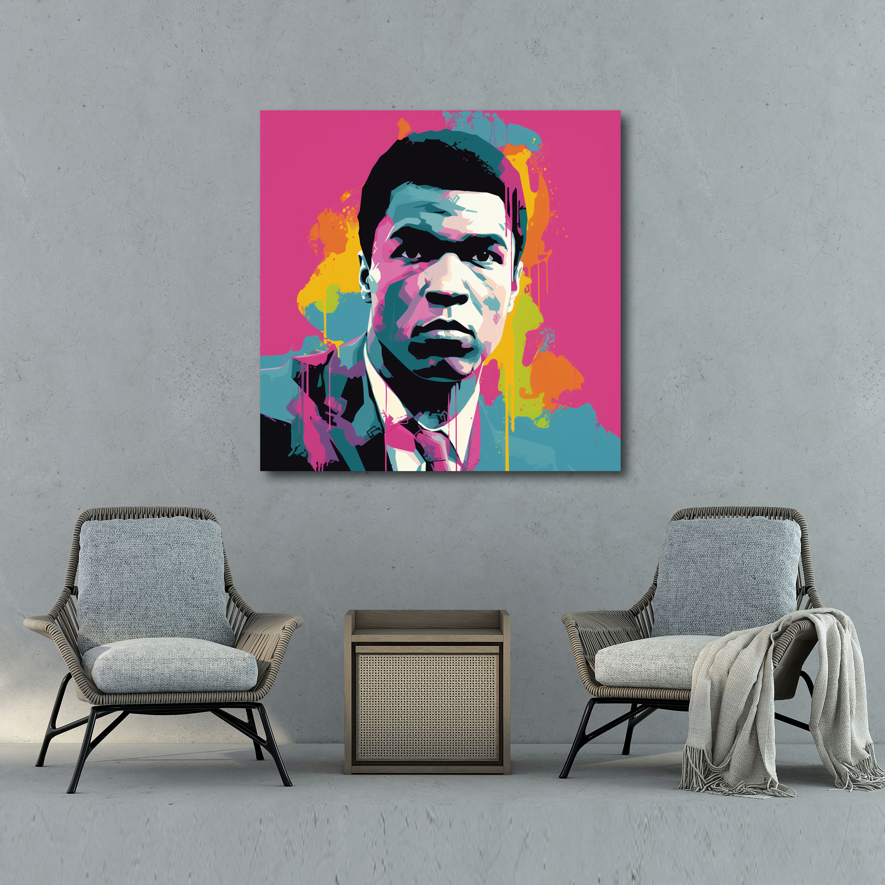 Muhammad Ali Canvas Print - Pop Art Wall Decoration - Muhammad Ali, Home Decoration, Pop Art, Canvas Wall Art