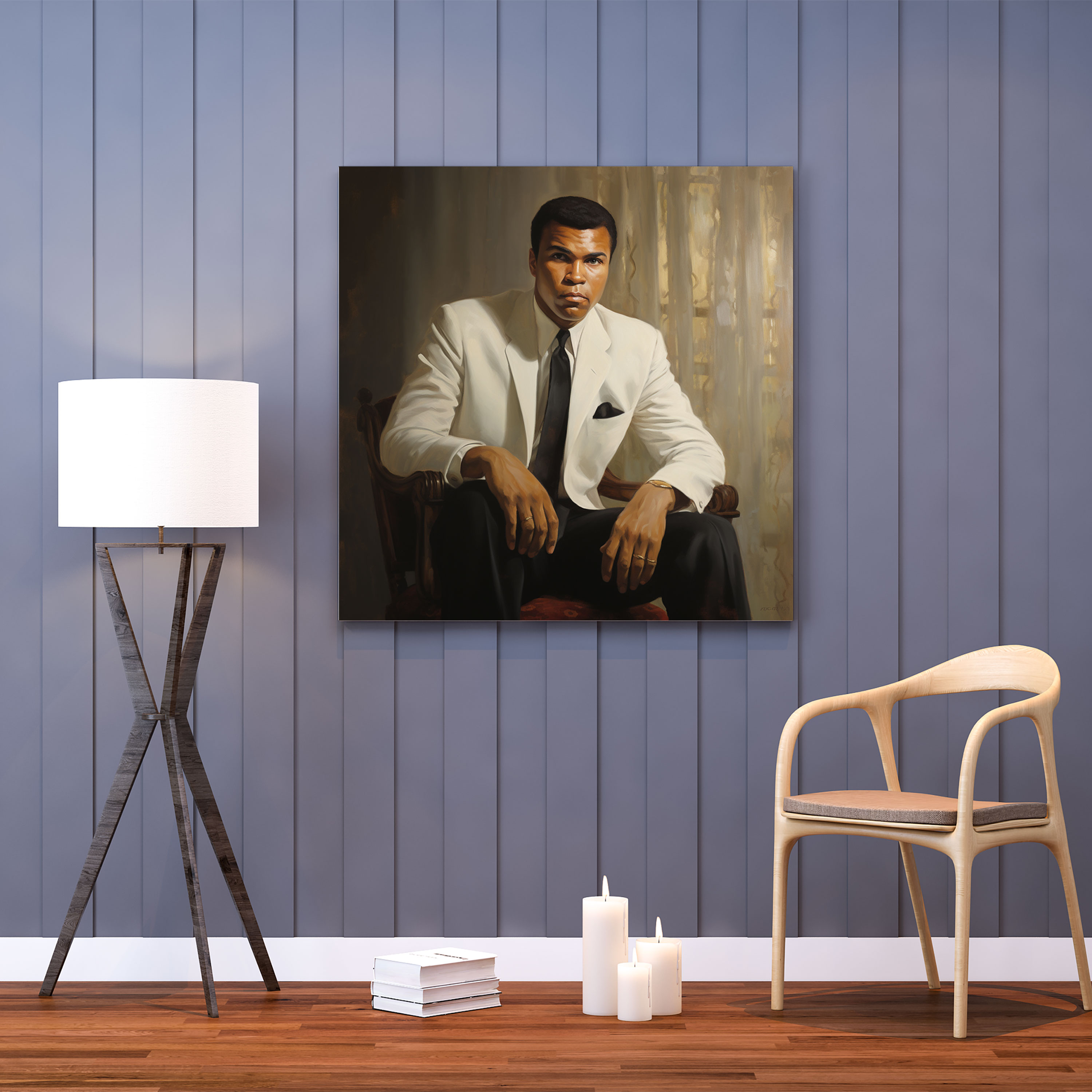 Muhammad Ali Canvas Print - Realistic Oil Painting Wall Art - Muhammad Ali, Home Decoration, Canvas, Oil Painting