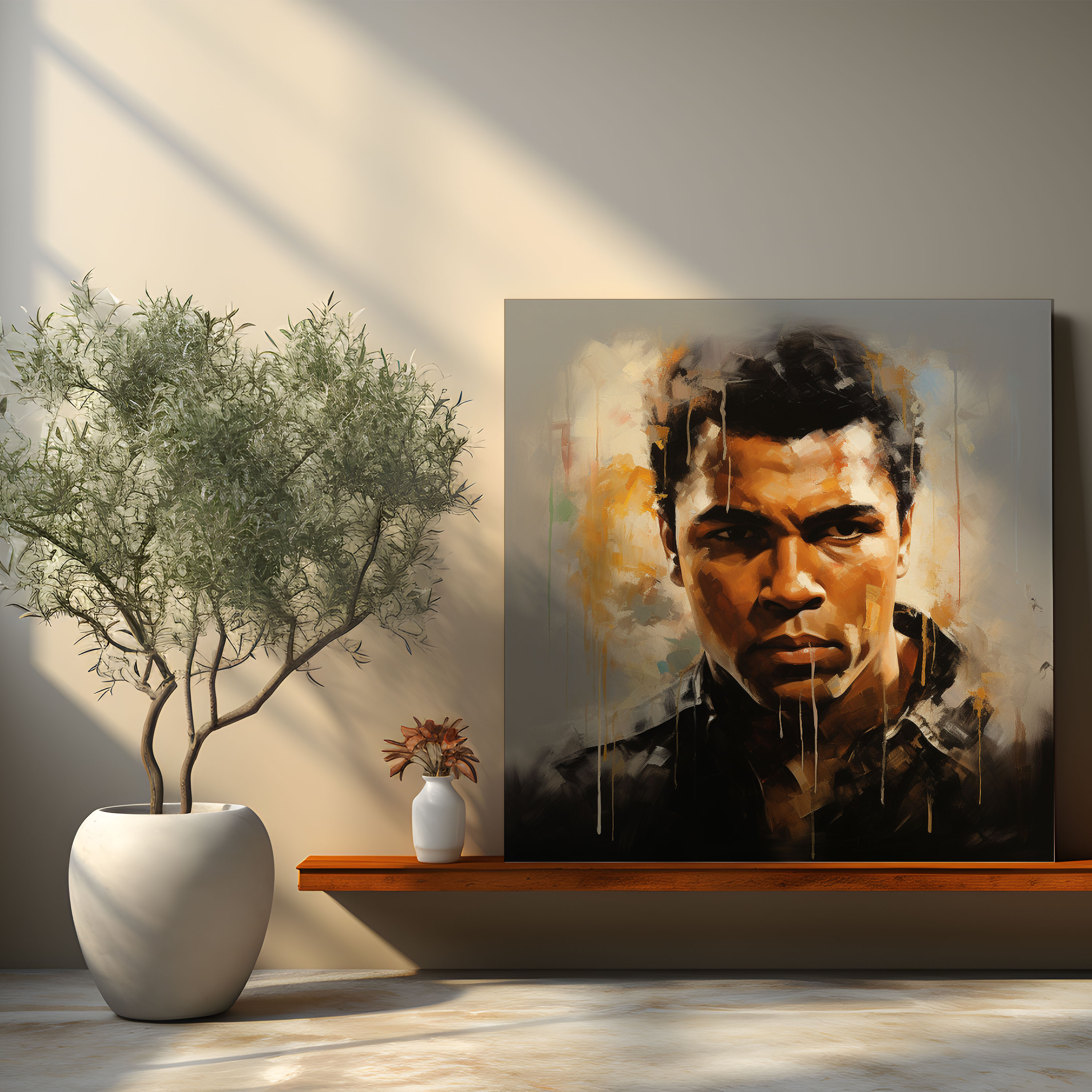 Muhammad Ali Canvas Wall Art - Muhammad Ali, Determination, Strength, Boxing
