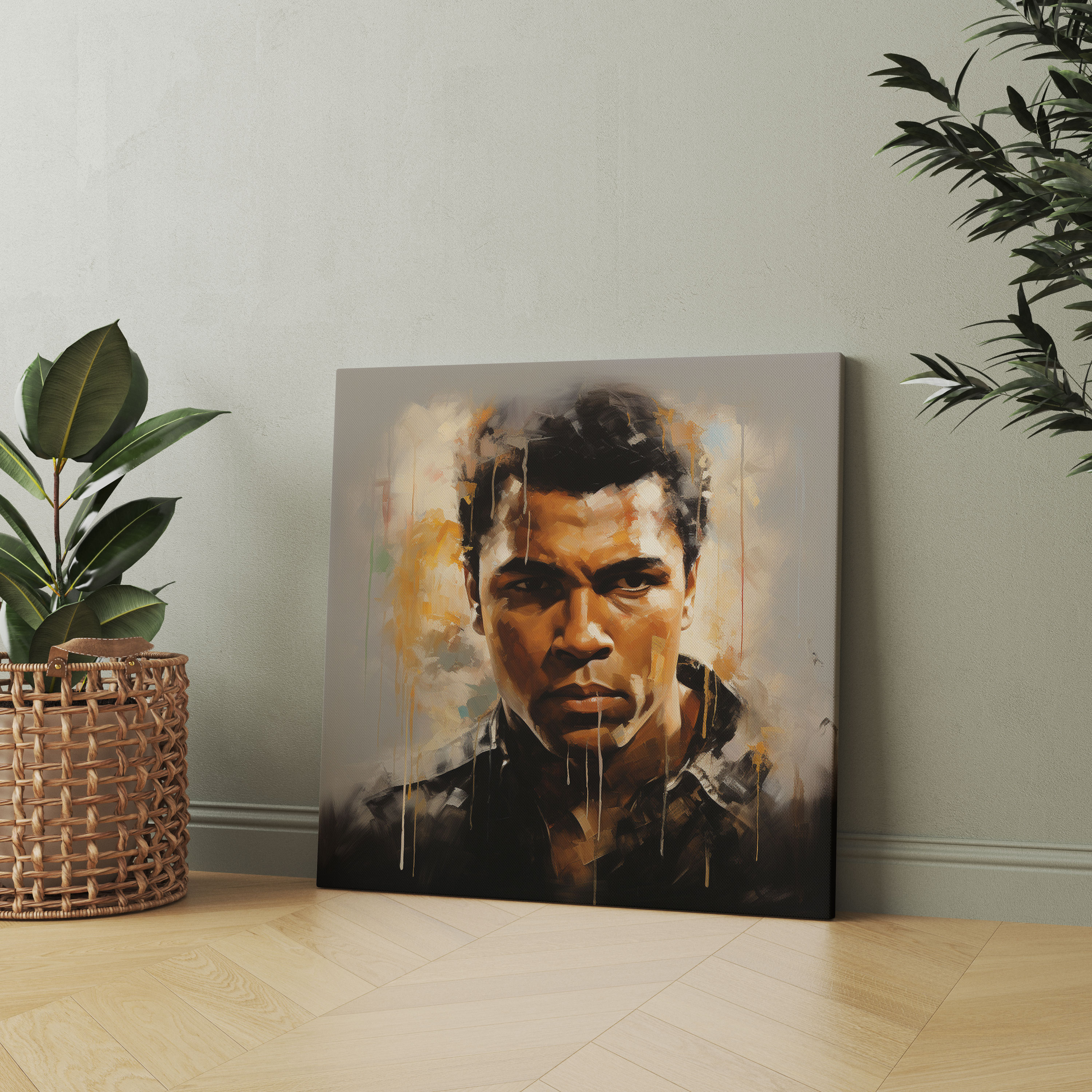 Muhammad Ali Canvas Wall Art - Muhammad Ali, Determination, Strength, Boxing