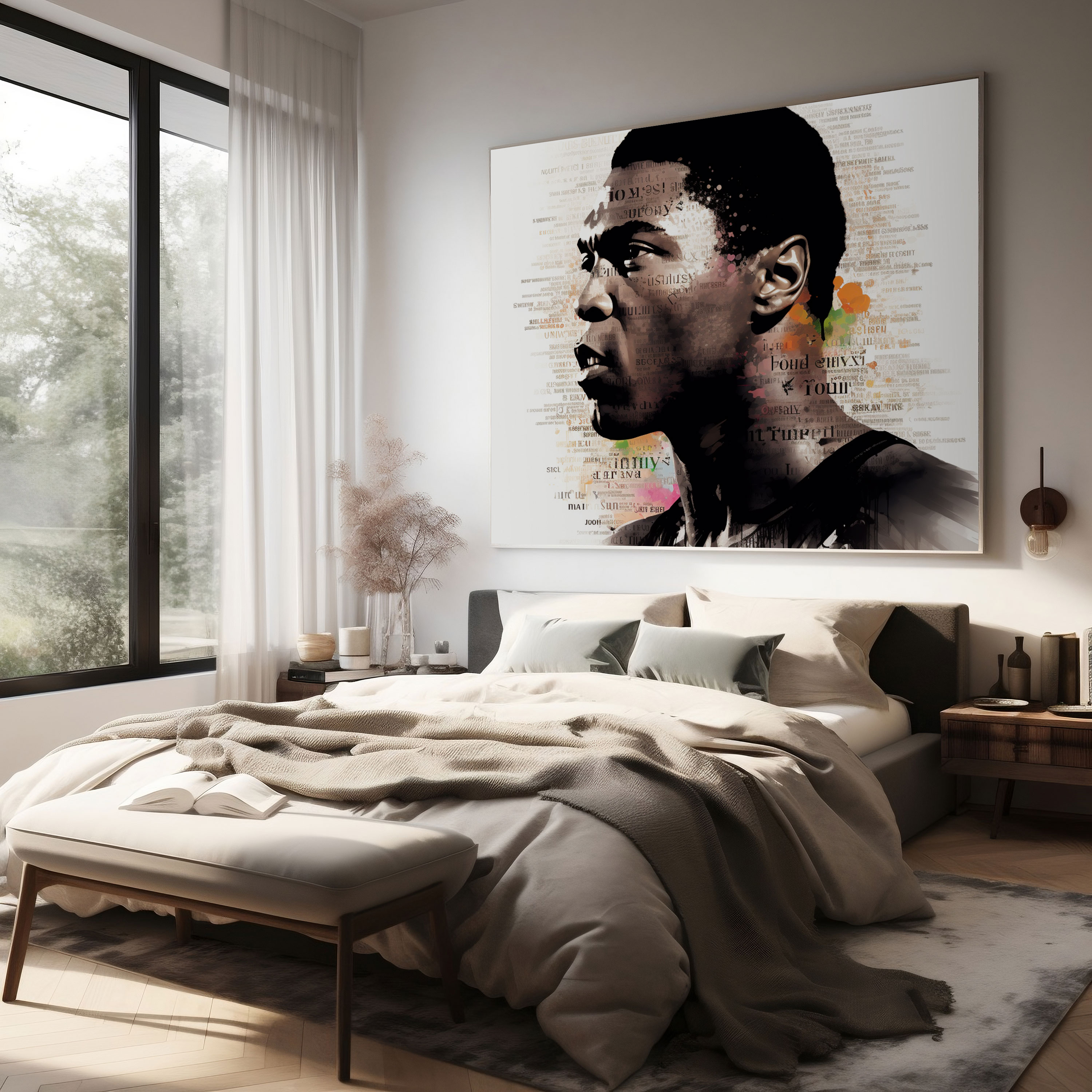Muhammad Ali Canvas Print - Muhammad Ali, Canvas Wall Art, Boxing, Wall Art