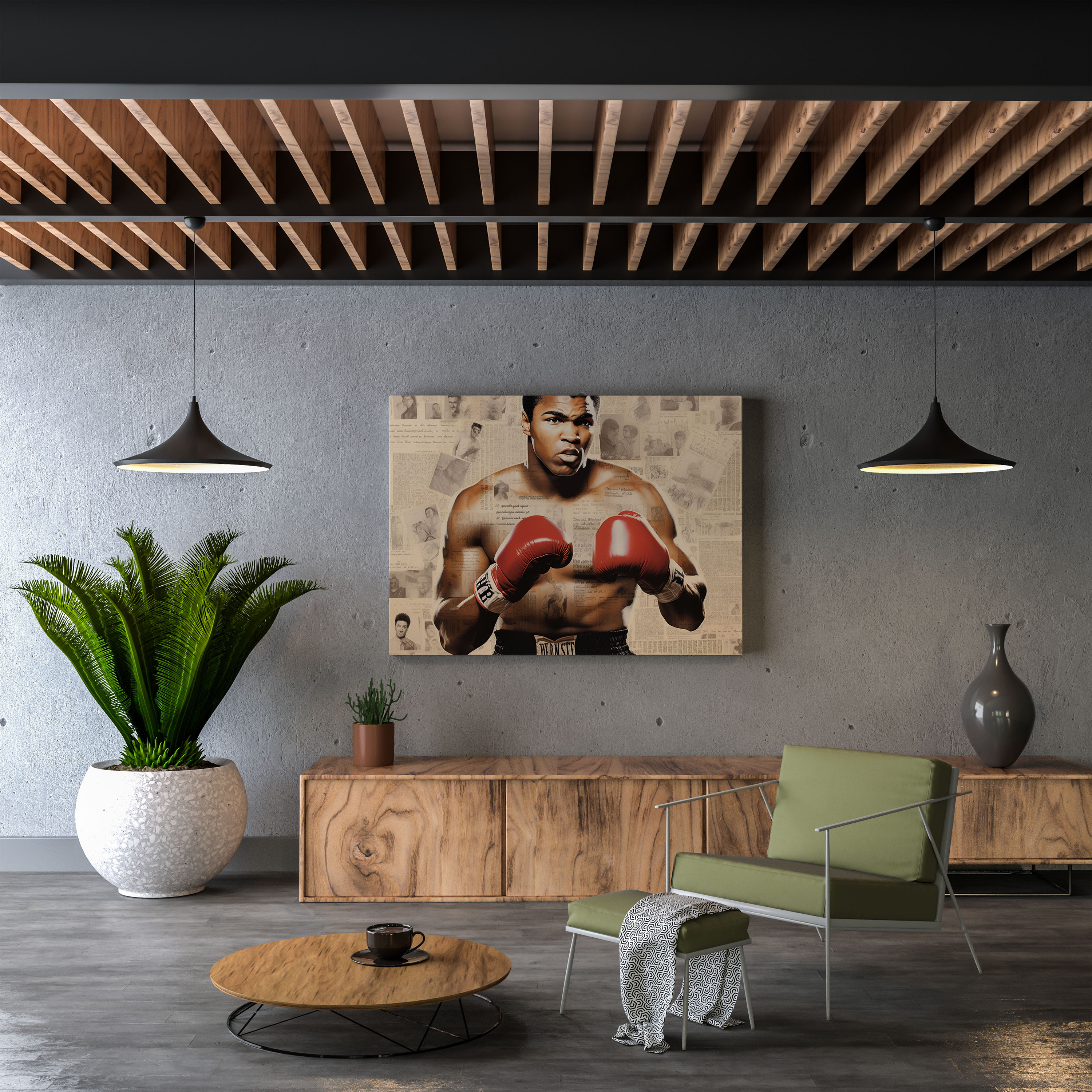 Muhammad Ali Wall Art - Muhammad Ali, Collage, Muhammad Ali, Canvas Print