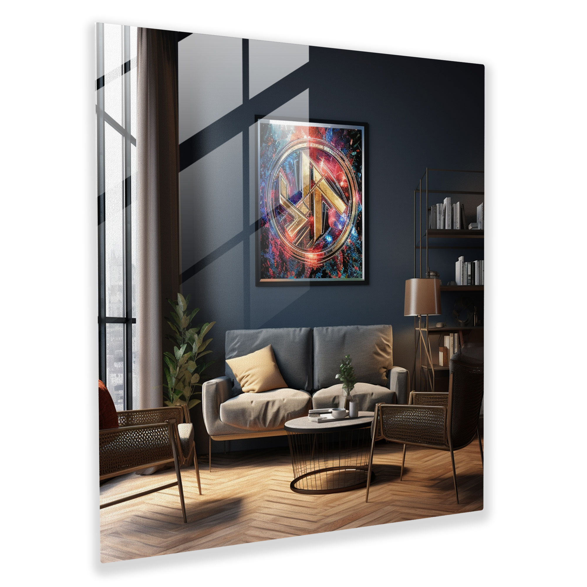 Marvelous Glass Print - Marvel Logo Art - Marvel, Glass Art, Home Decoration, Glass Print