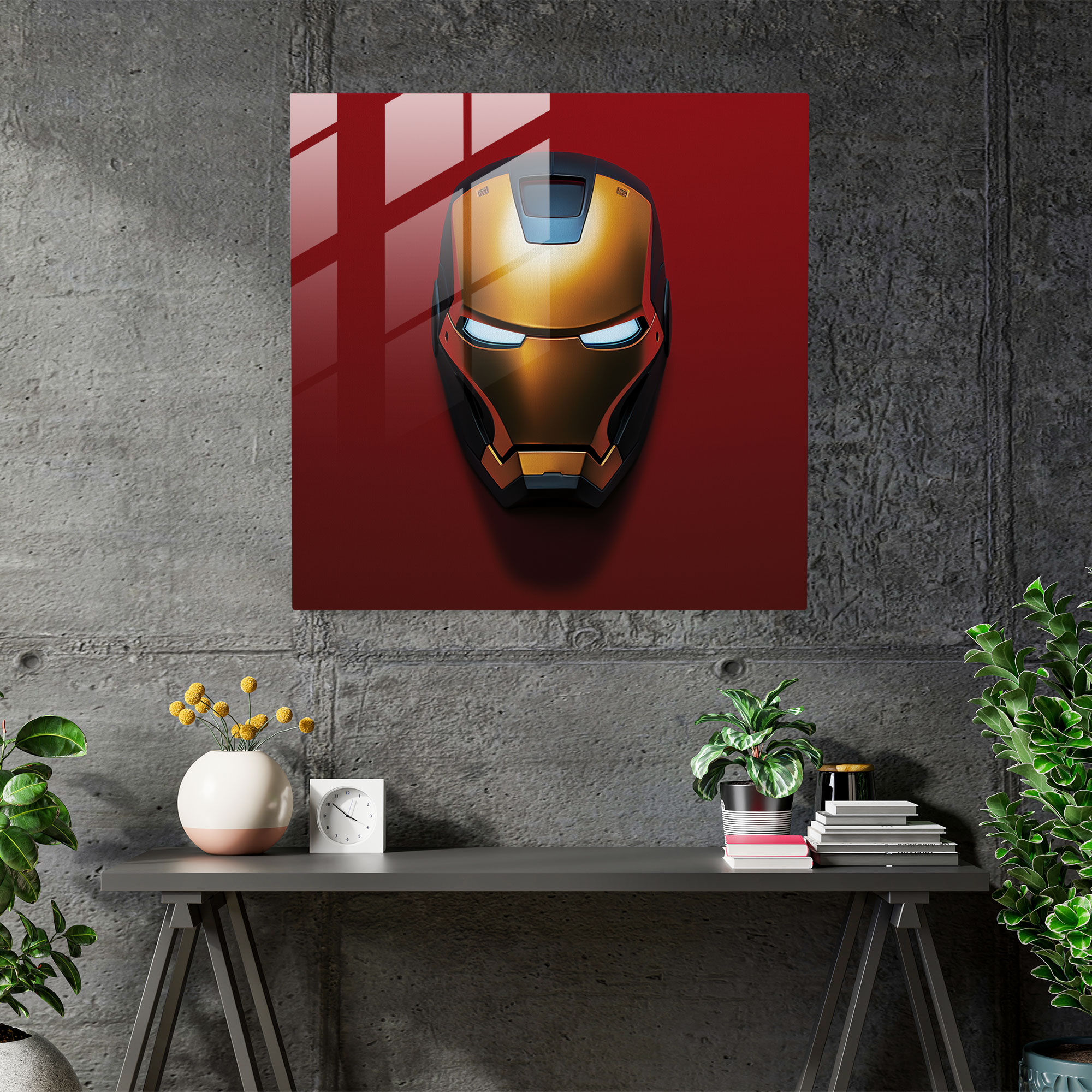 Marvel Iron Man Cam Tablo - Modern Sanat Minimalist Demir Adam