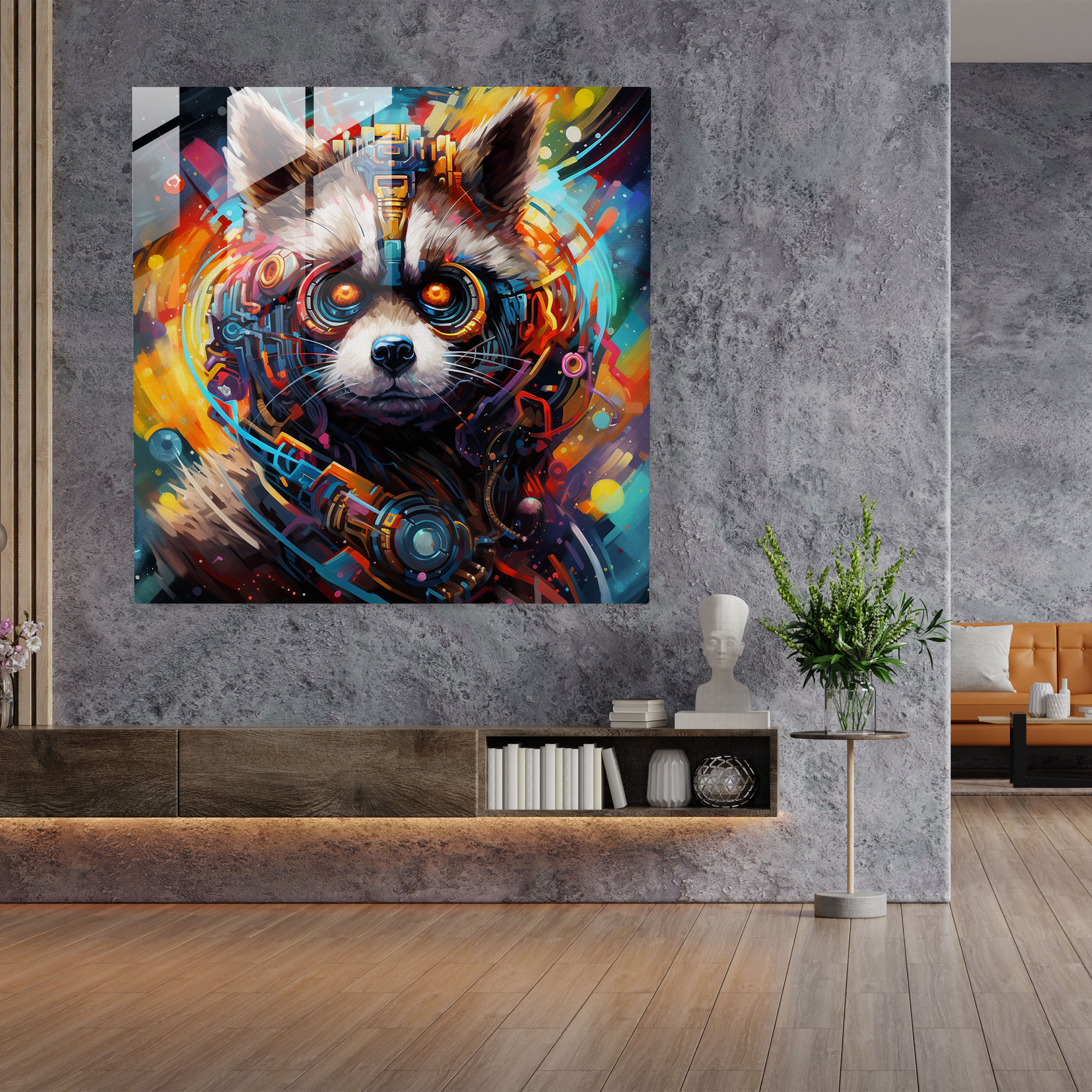 Marvel Guardians Of The Galaxy Glass Print - Marvel, Glass Art, Wall Decoration, Abstract Artwork