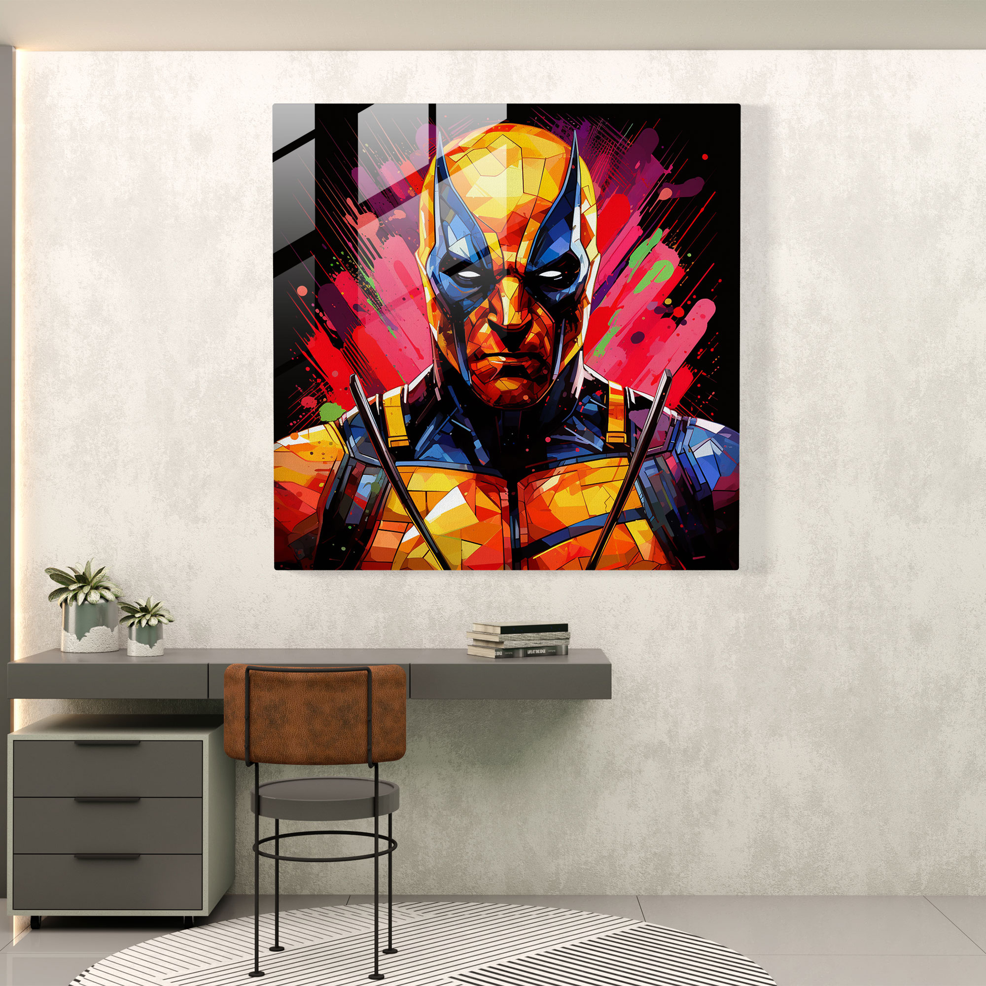 Marvel Pop Art Cam Tablo - Marvel Cam Tablo Cam Sanatı Ev Dekorasyonu